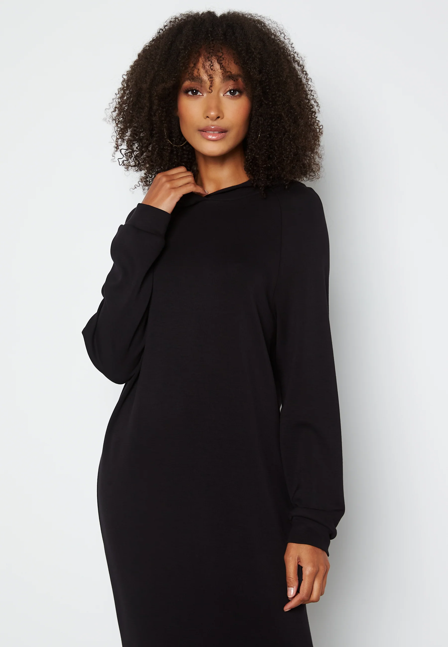 Silky L/S Slit Dress - Image 3