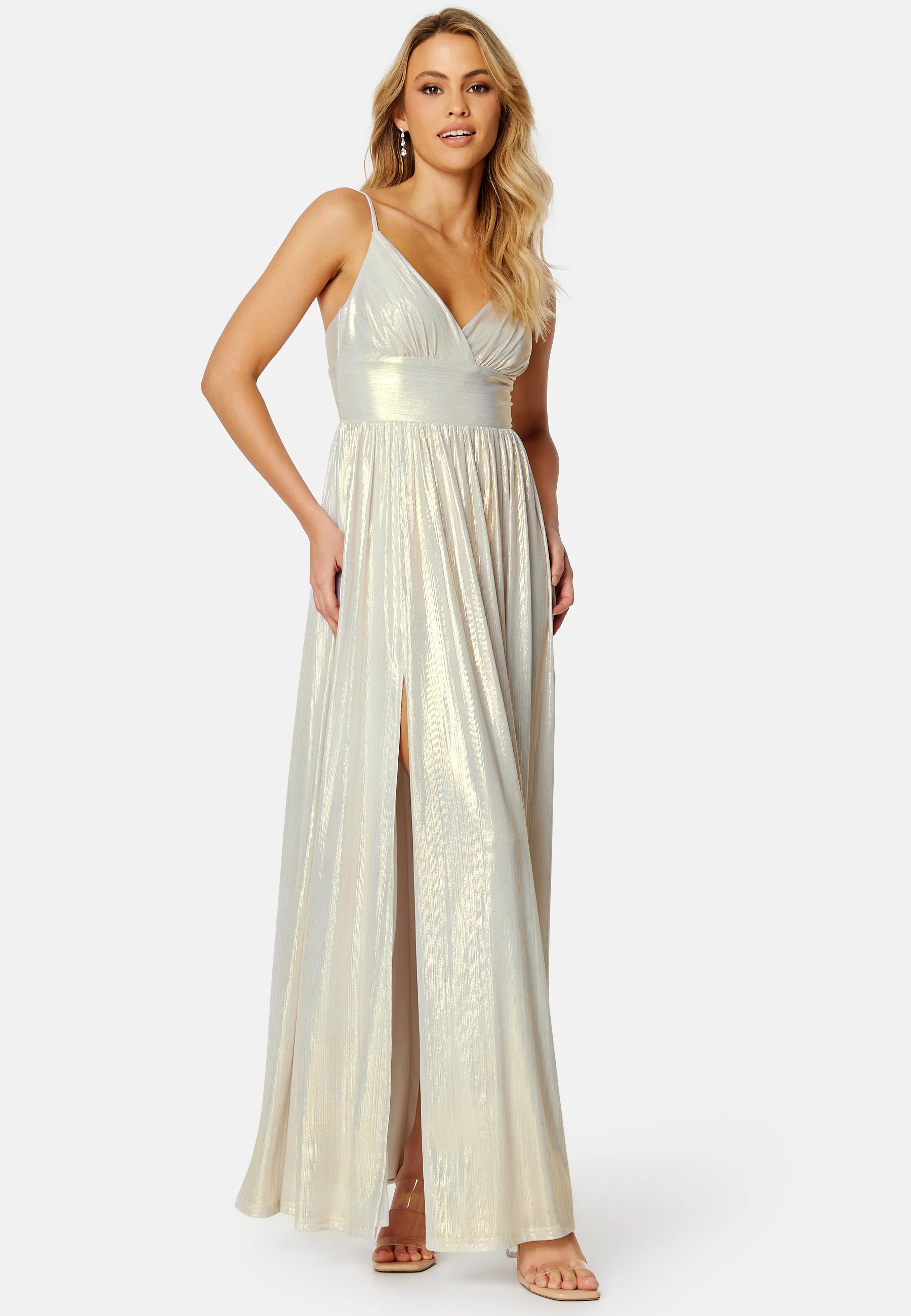 Siri Sparkling Pleated Gown - Image 5