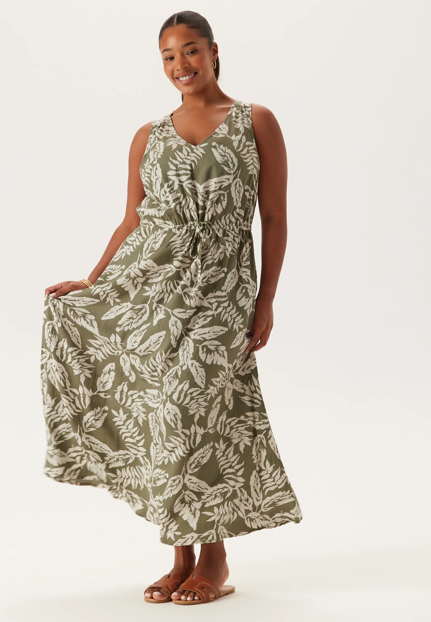 Sleeveless Viscose Dress - Image 5