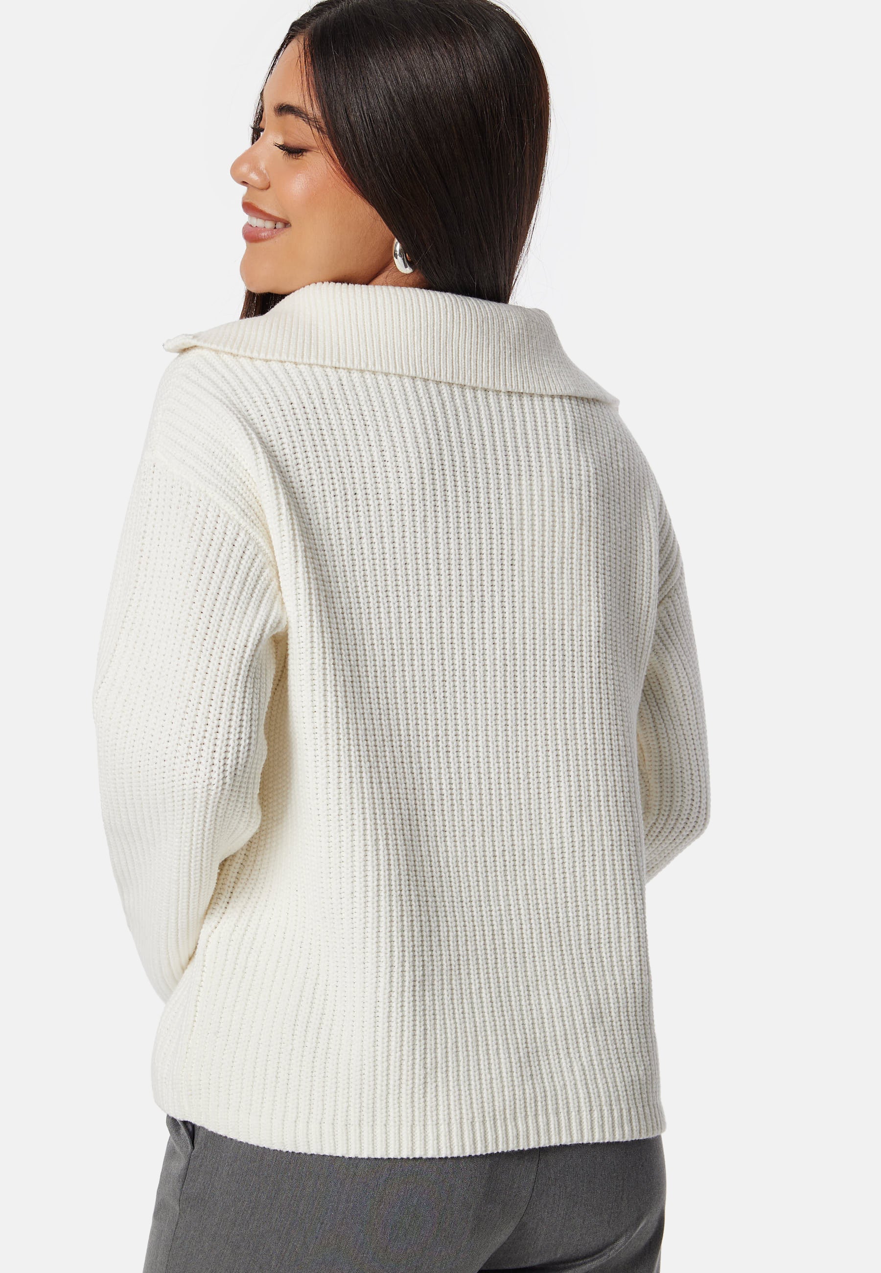 Slfbloomie Ls Knit Half Zip - Image 2
