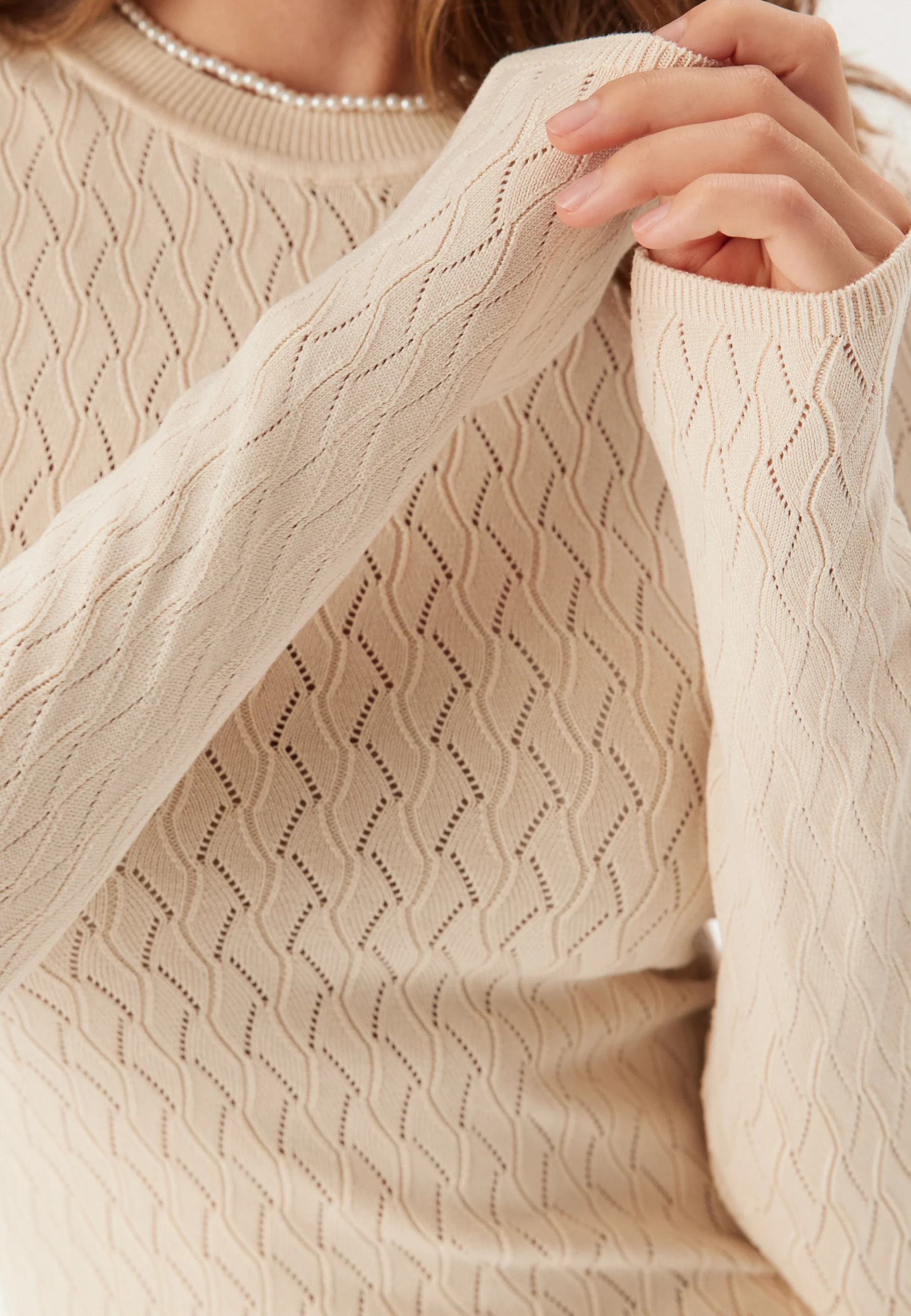Slfcabala Ls Knit O-neck - Image 4