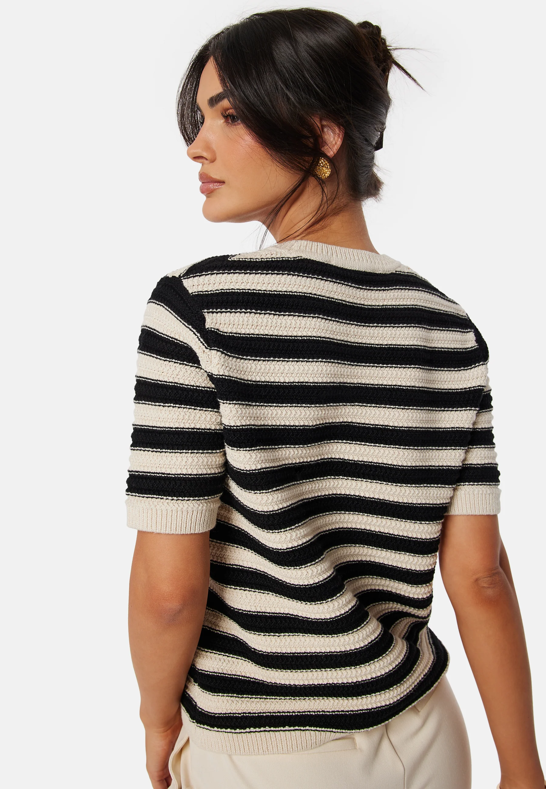 Slfdora SS knit O-Neck - Image 2