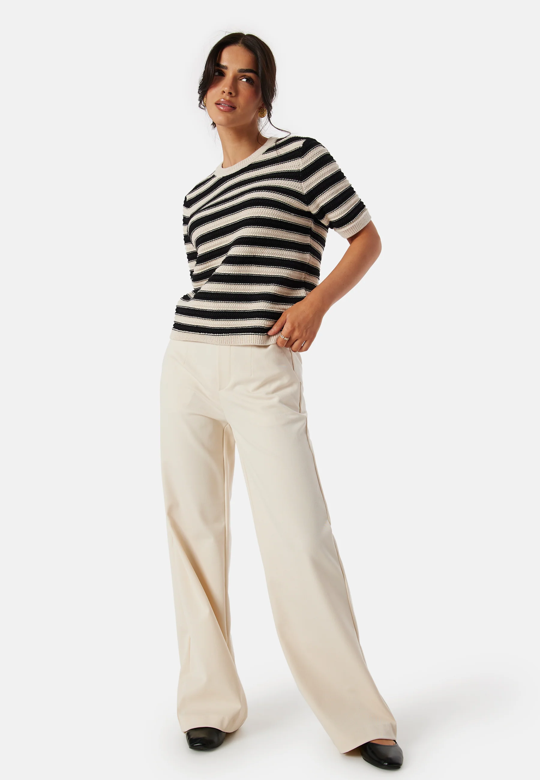 Slfdora SS knit O-Neck - Image 3