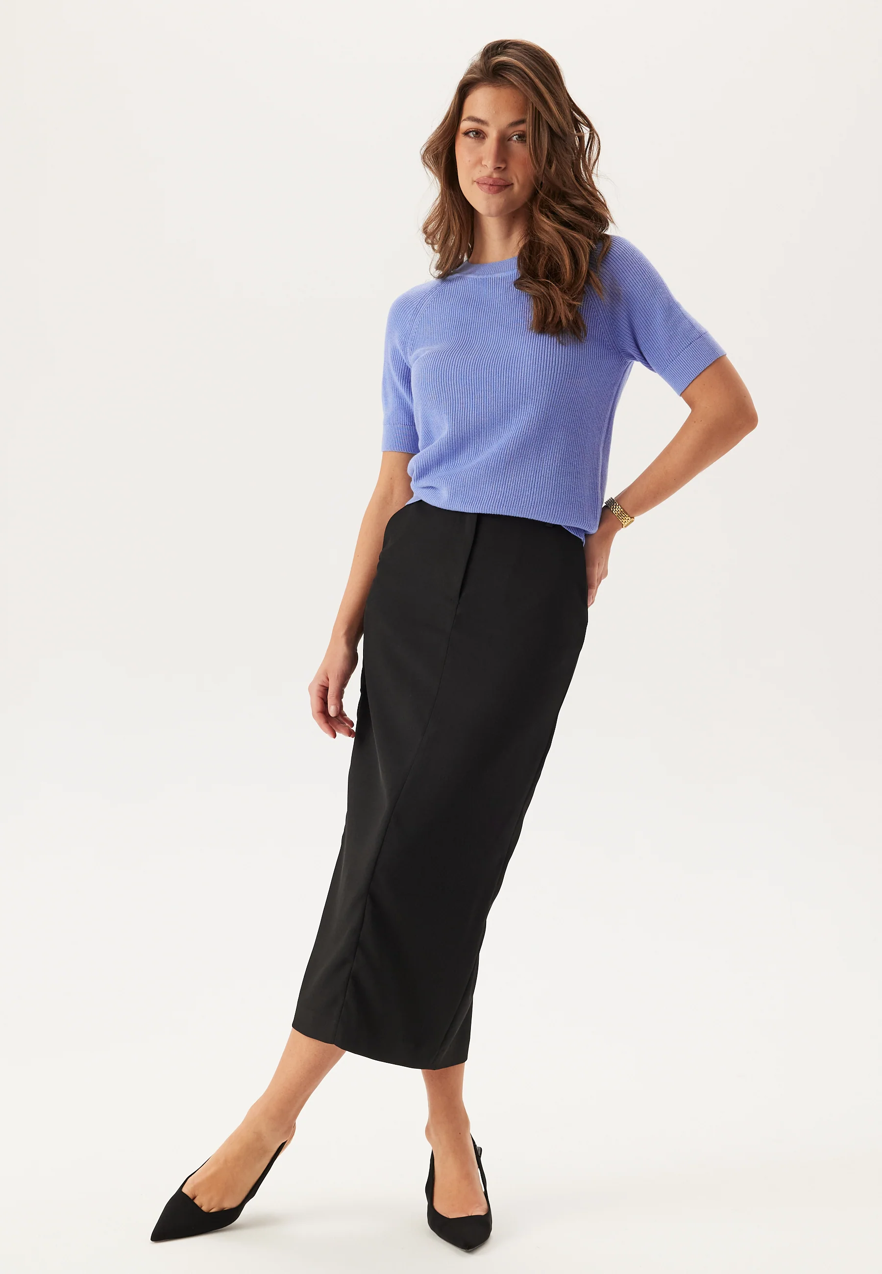Slfelinna New Ss Knit Top Noos - Image 3