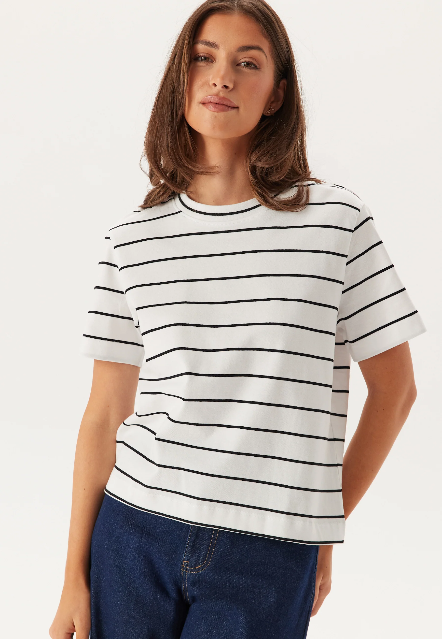 Slfessentail Striped Boxy Tee - Image 2