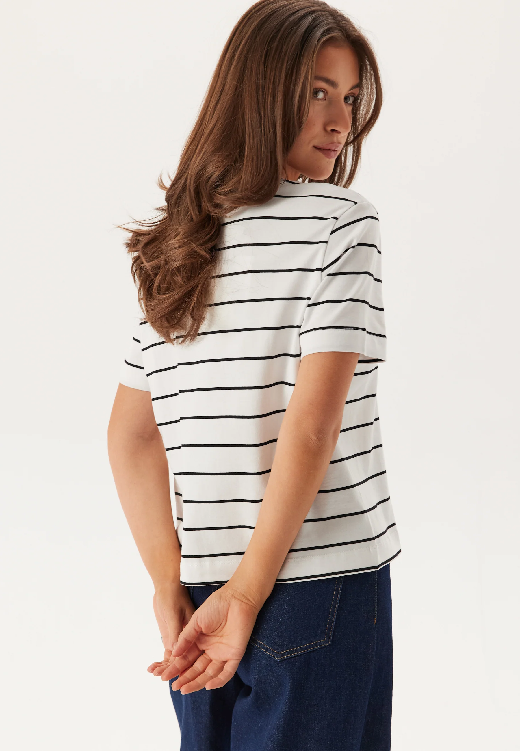 Slfessentail Striped Boxy Tee - Image 3