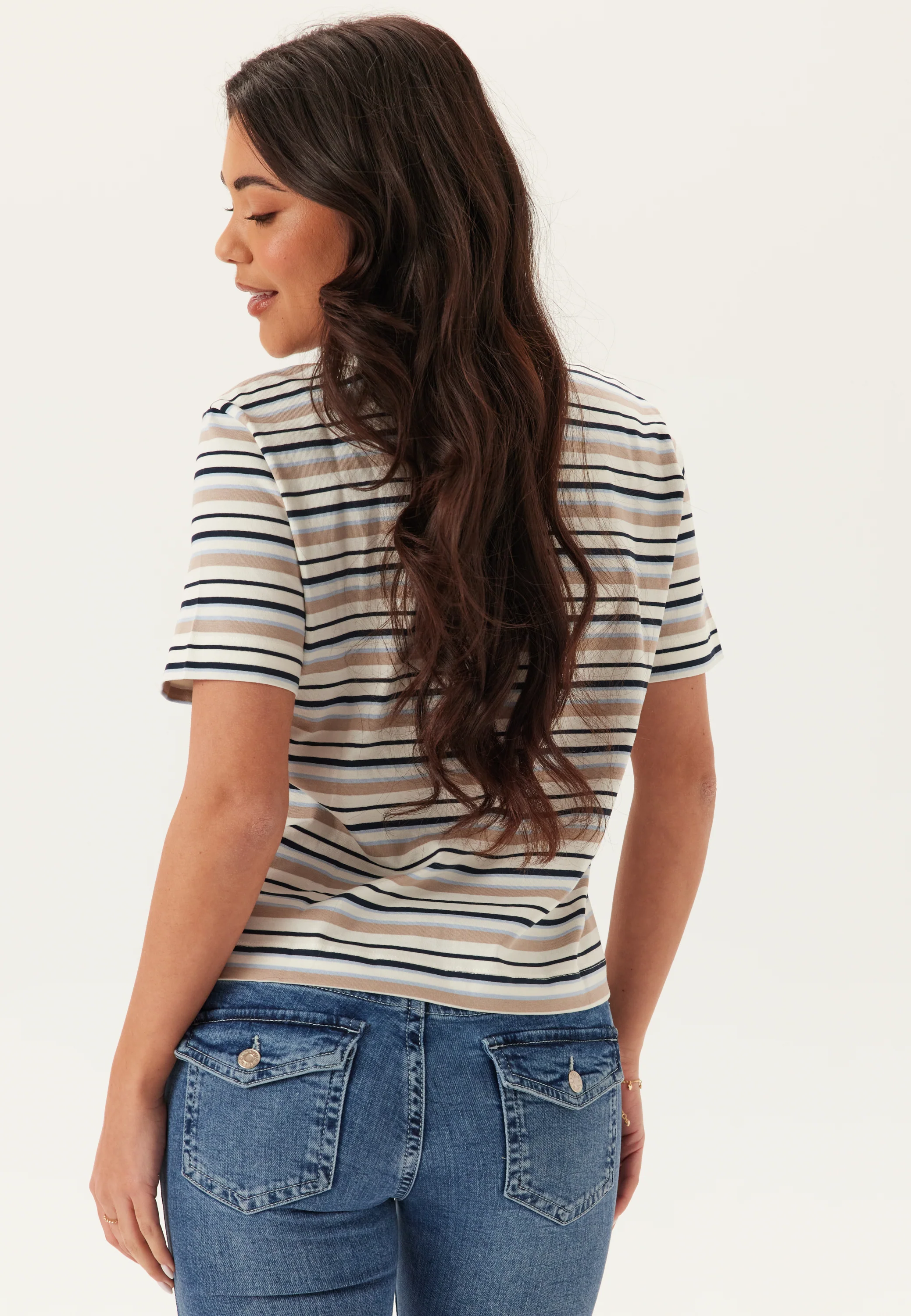 Slfessentail Striped Boxy Tee - Image 2