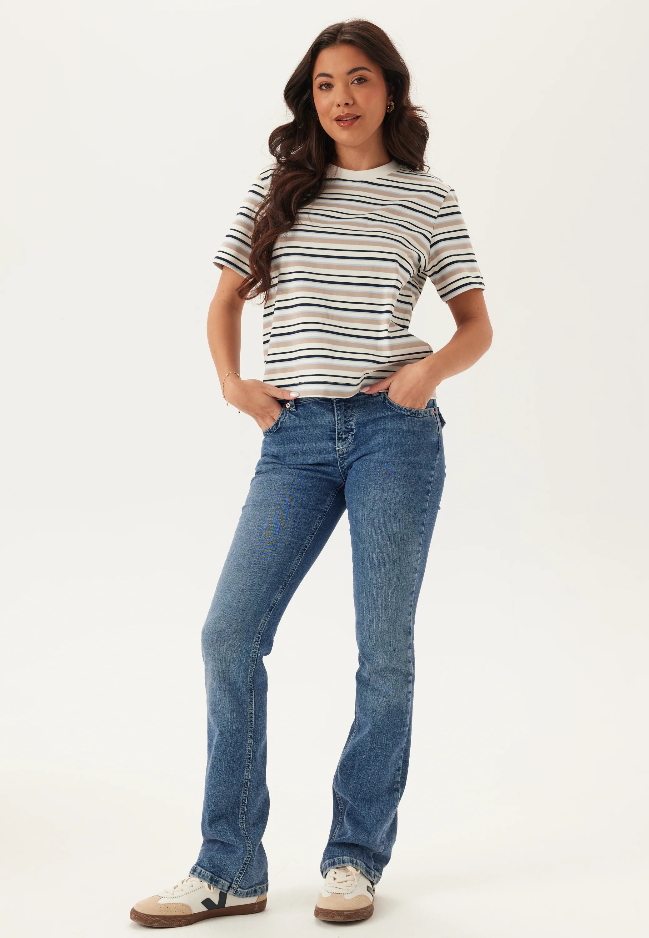 Slfessentail Striped Boxy Tee - Image 4