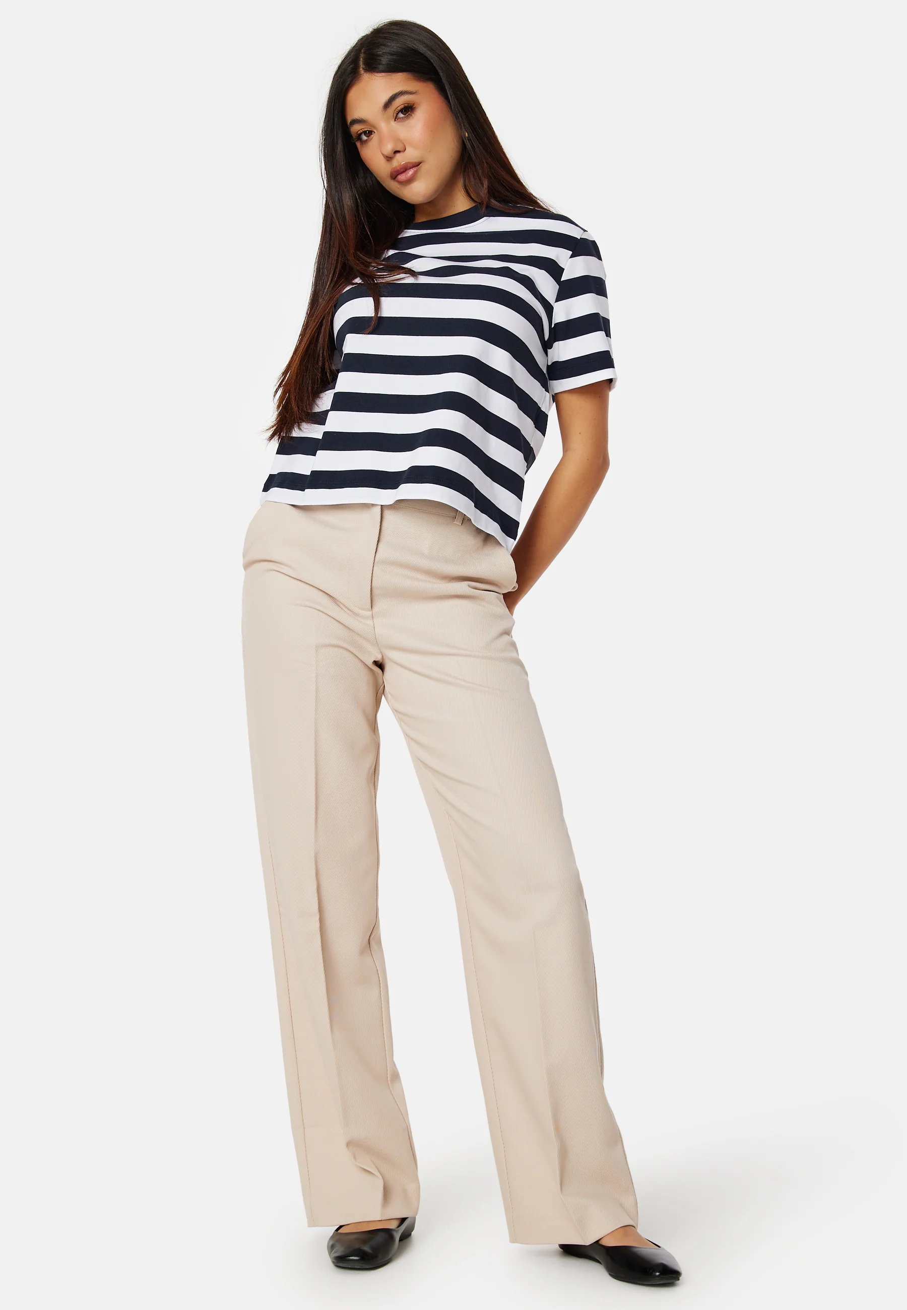 Slfessentail Striped Boxy Tee - Image 2