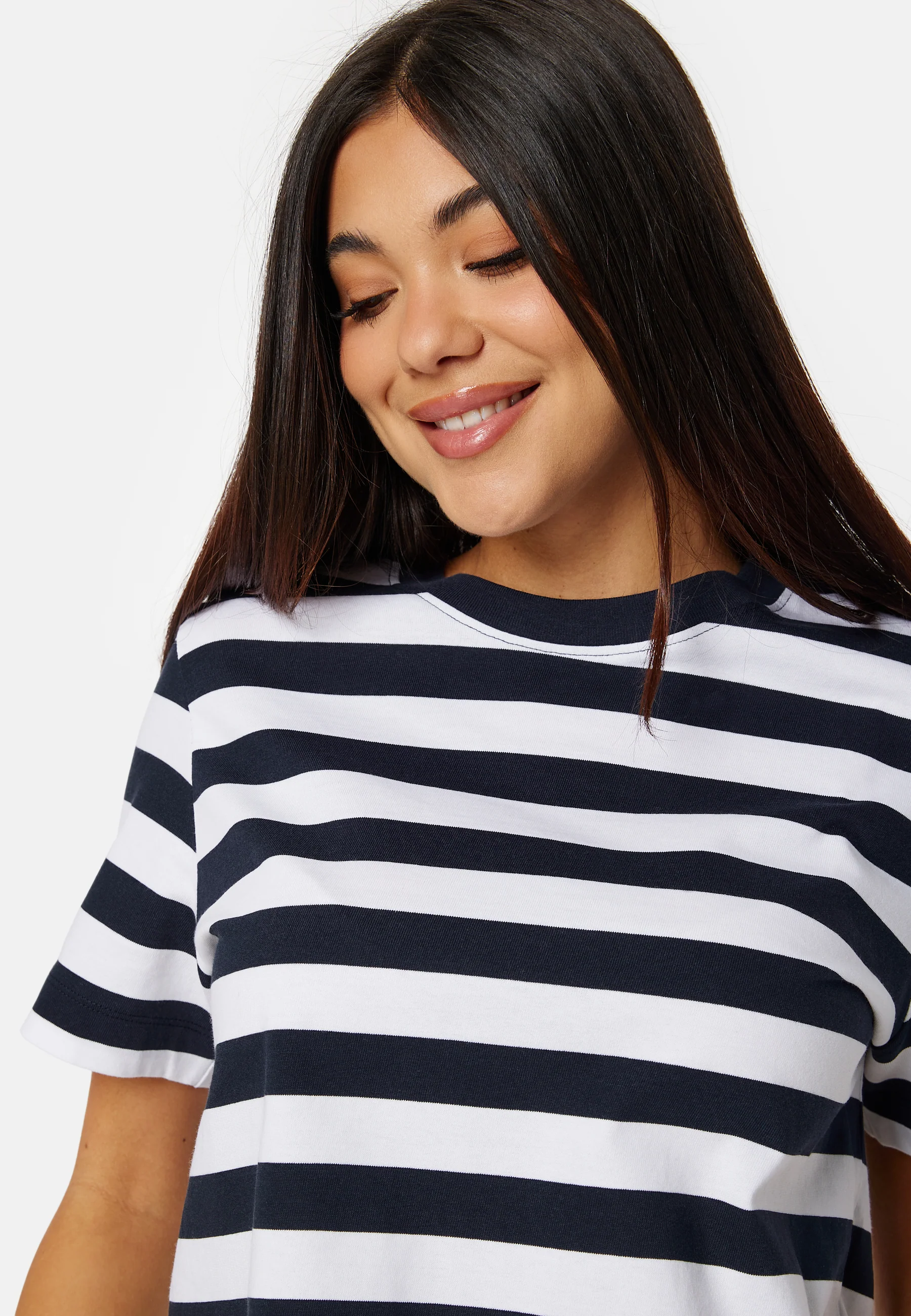 Slfessentail Striped Boxy Tee - Image 4