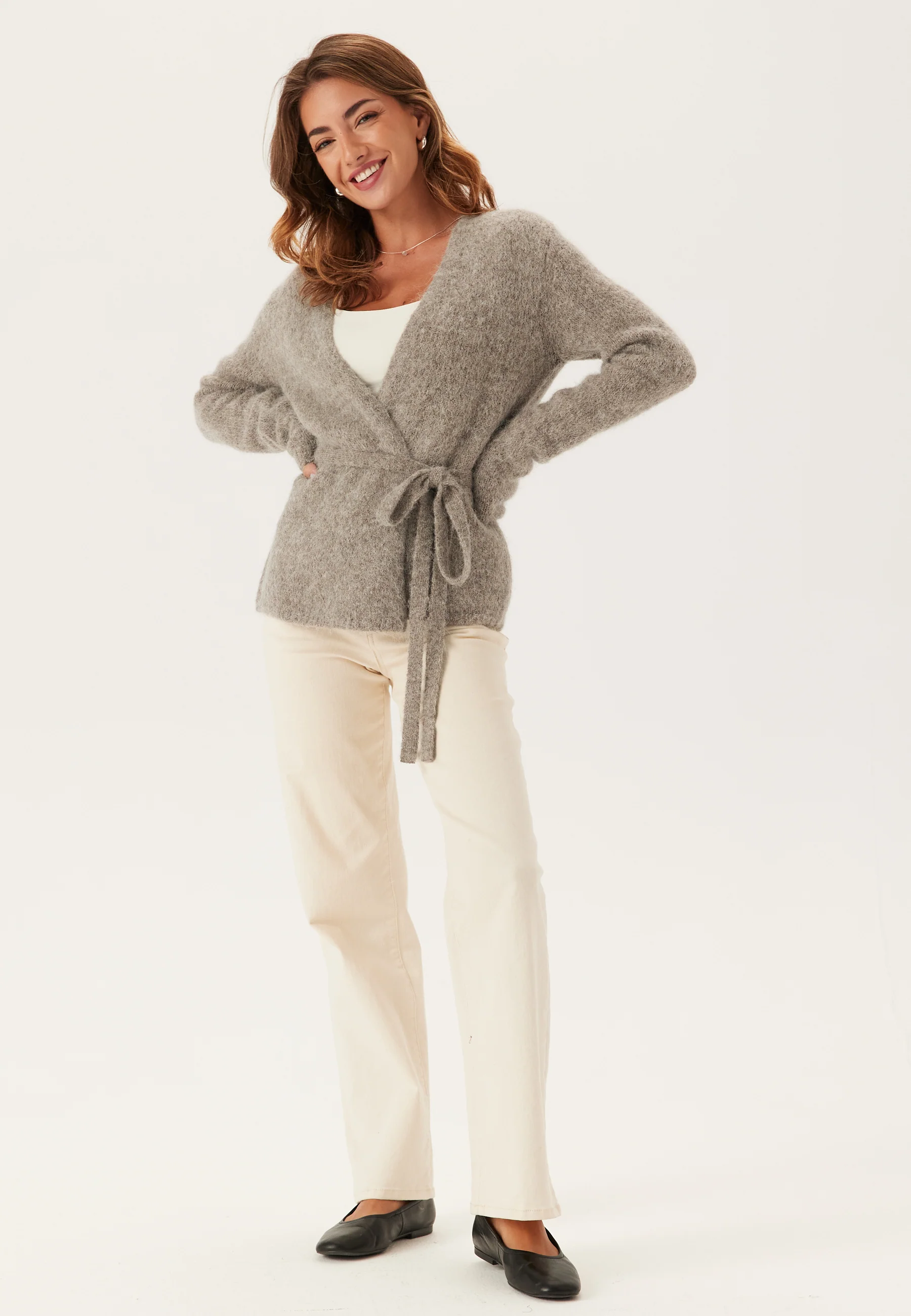 Slfgabella Ls Knit Belt Cardig - Image 3