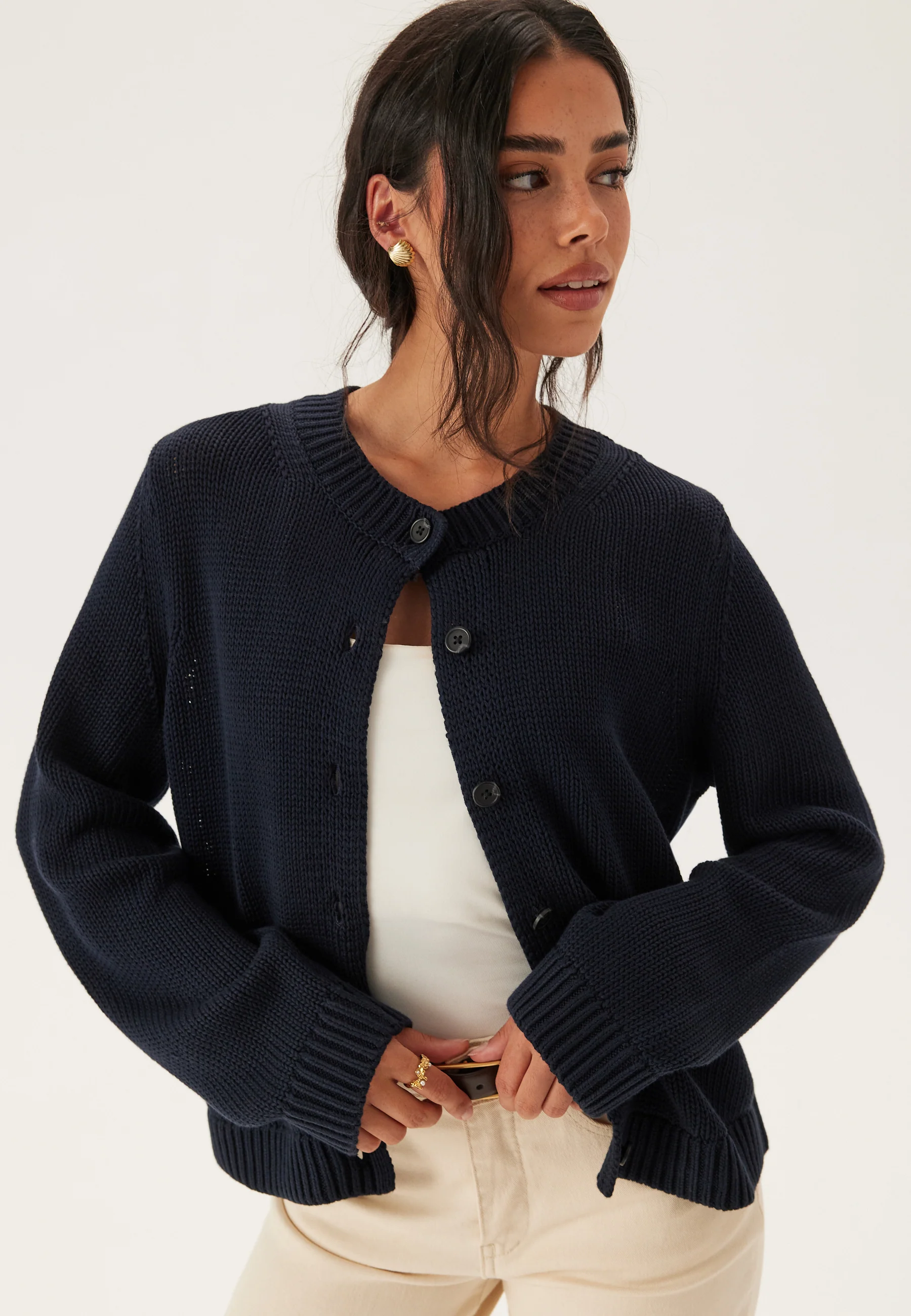 Slfivy Ls Knit O-neck Cardigan - Image 2