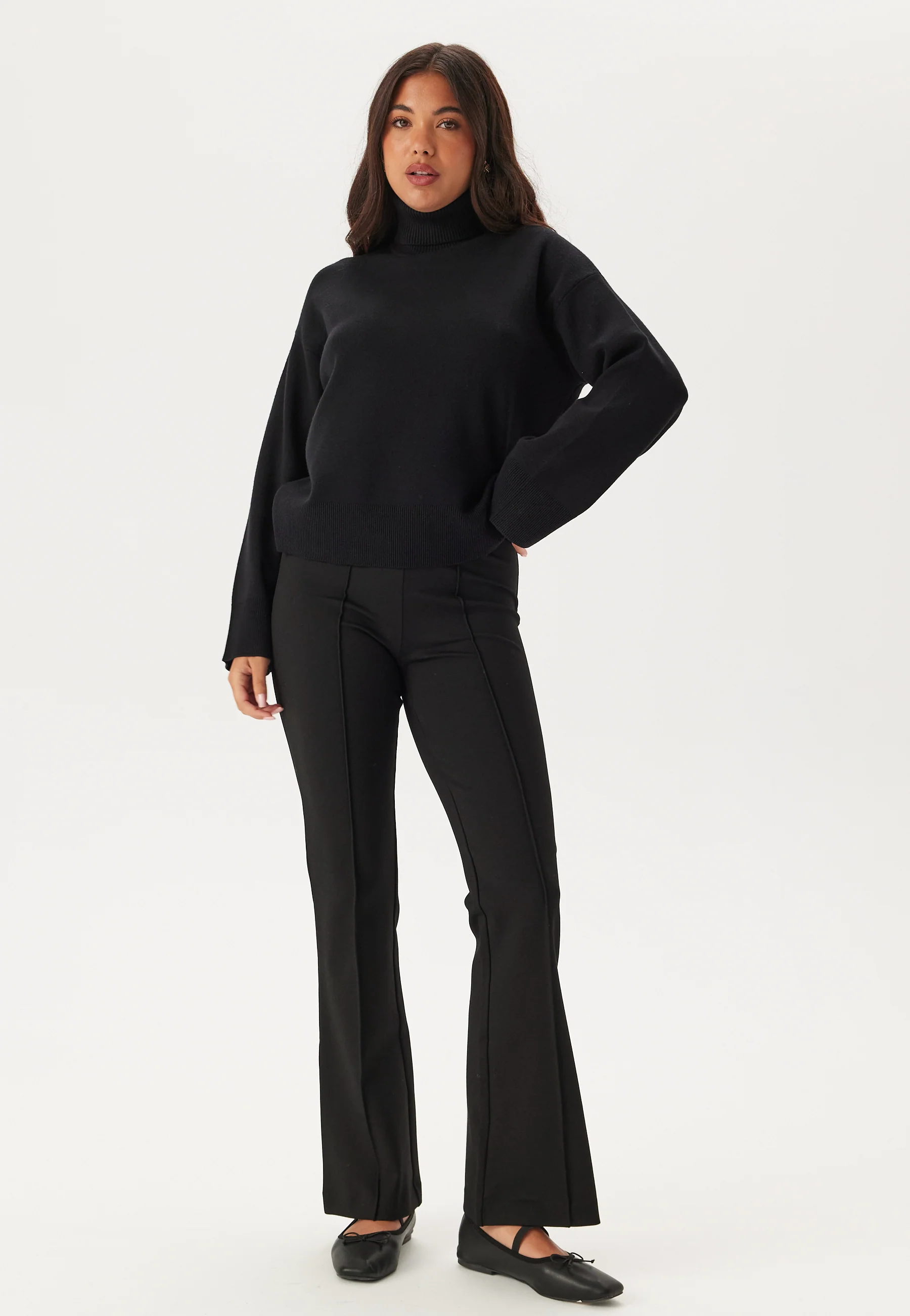 Slfkamma Ls Knit Roll Neck Noo - Image 3