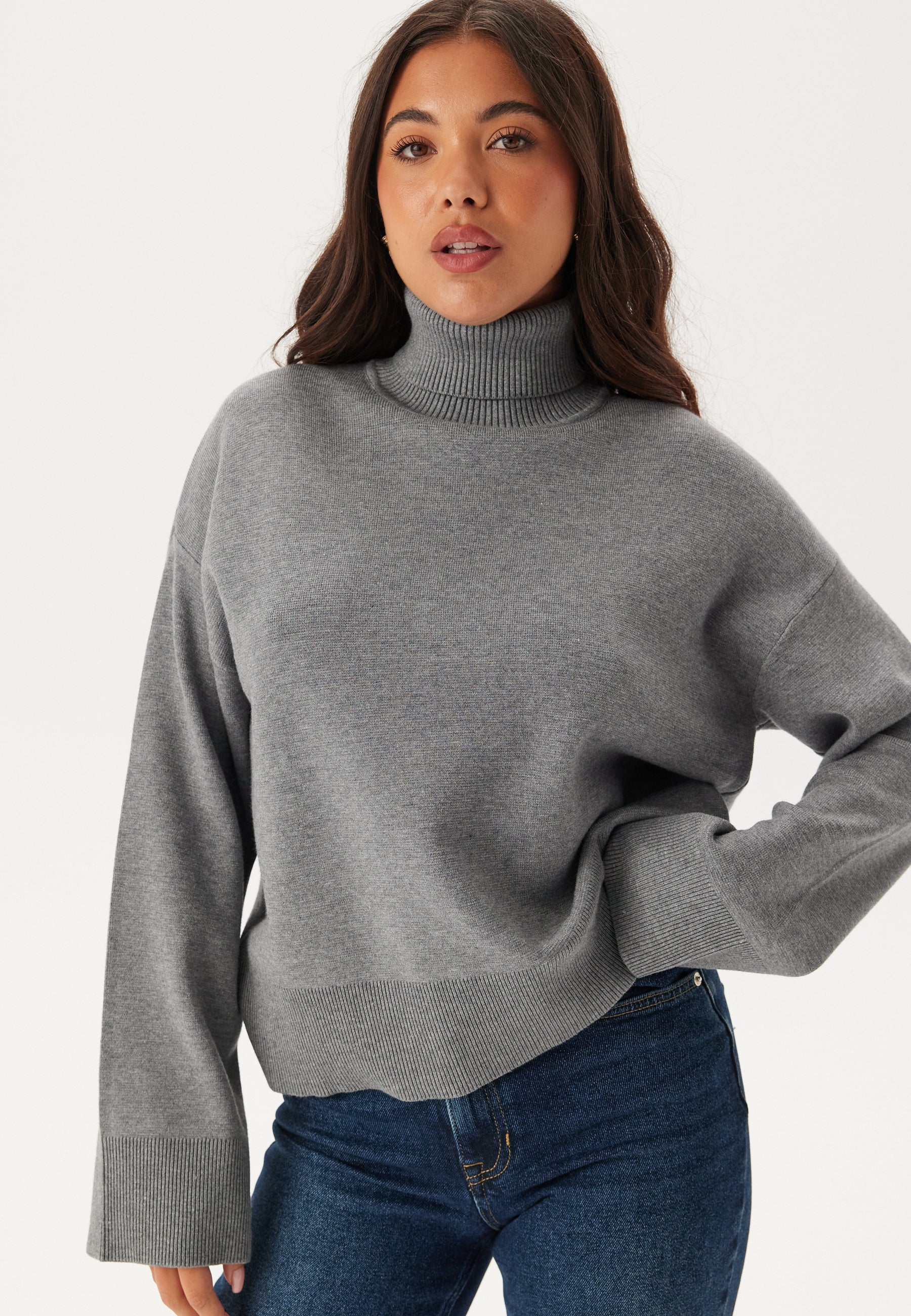 Slfkamma Ls Knit Roll Neck Noo - Image 2