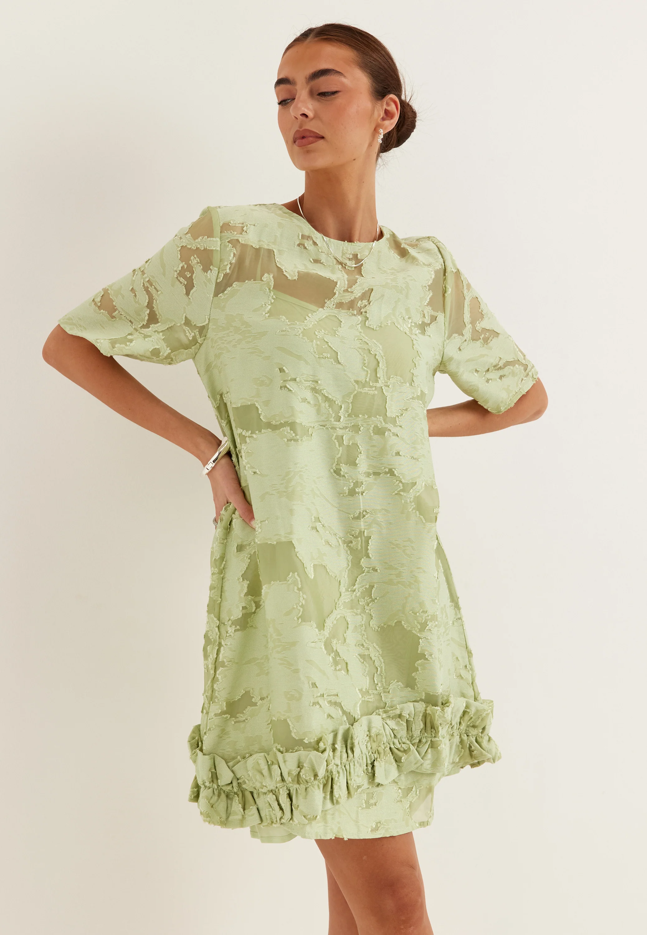 Slflina Relaxed 2/4 SHORT DRESS - Image 2