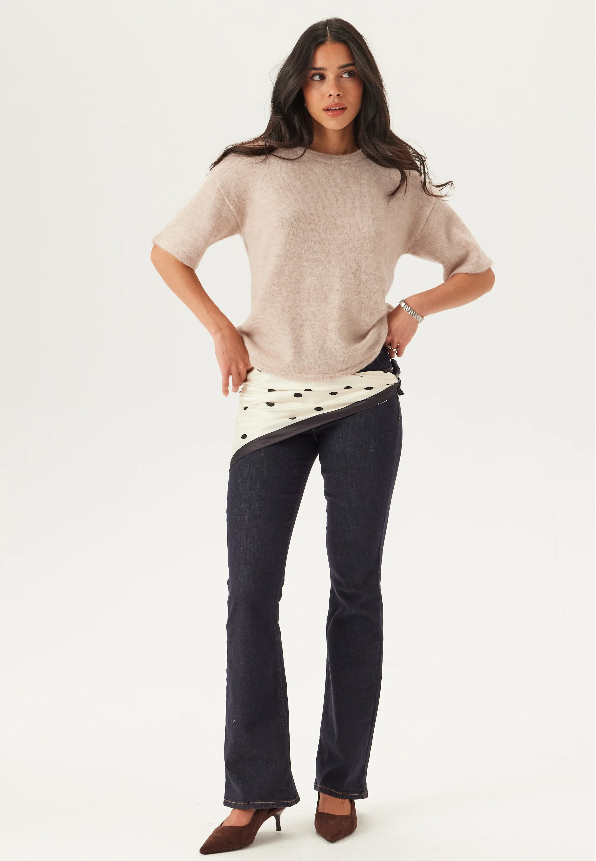 Slflulu 2/4 KNIT O-NECK KNIT O - Image 2