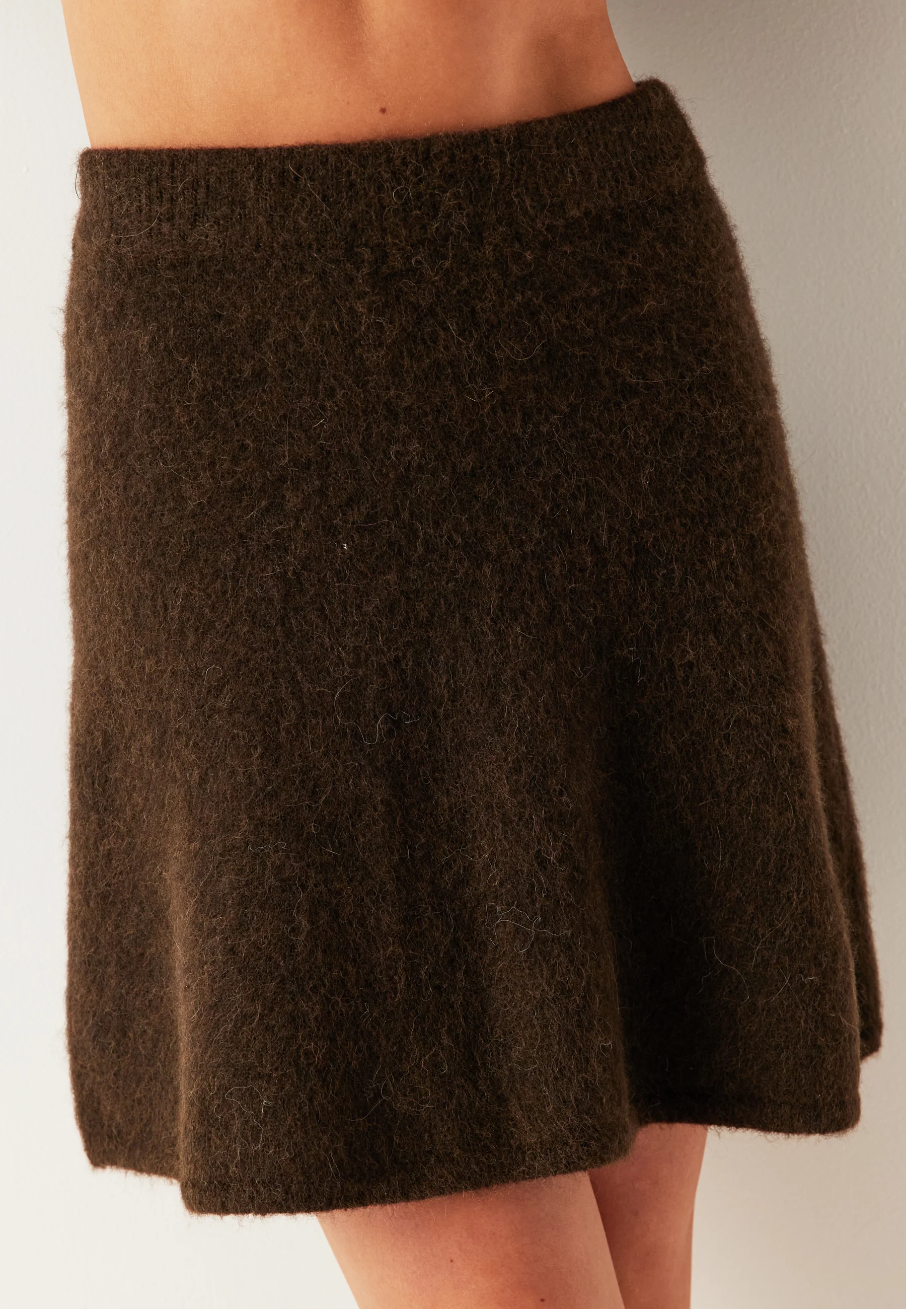 Slflulu Brushed Hw Knit Skirt - Image 3