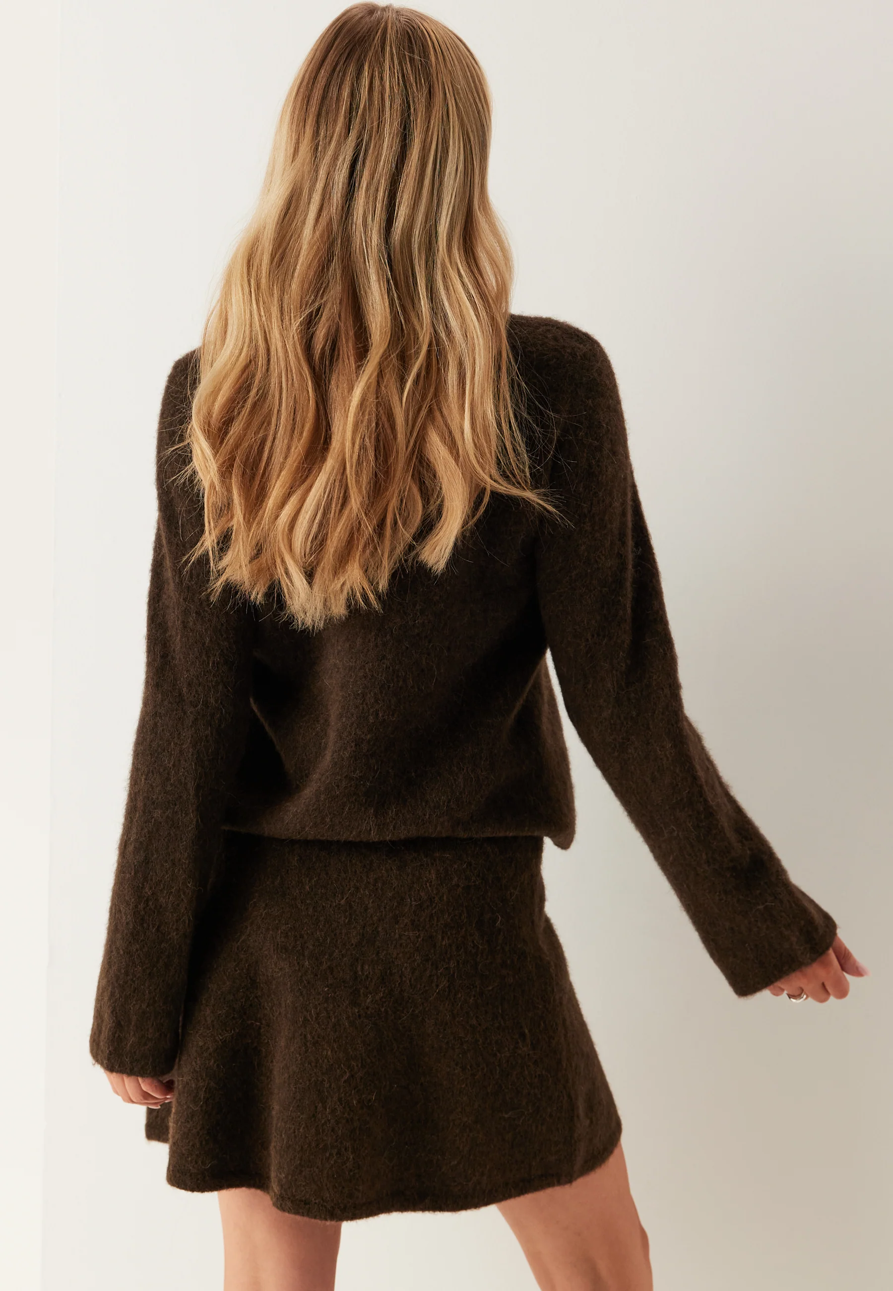 Slflulu Brushed Hw Knit Skirt - Image 4