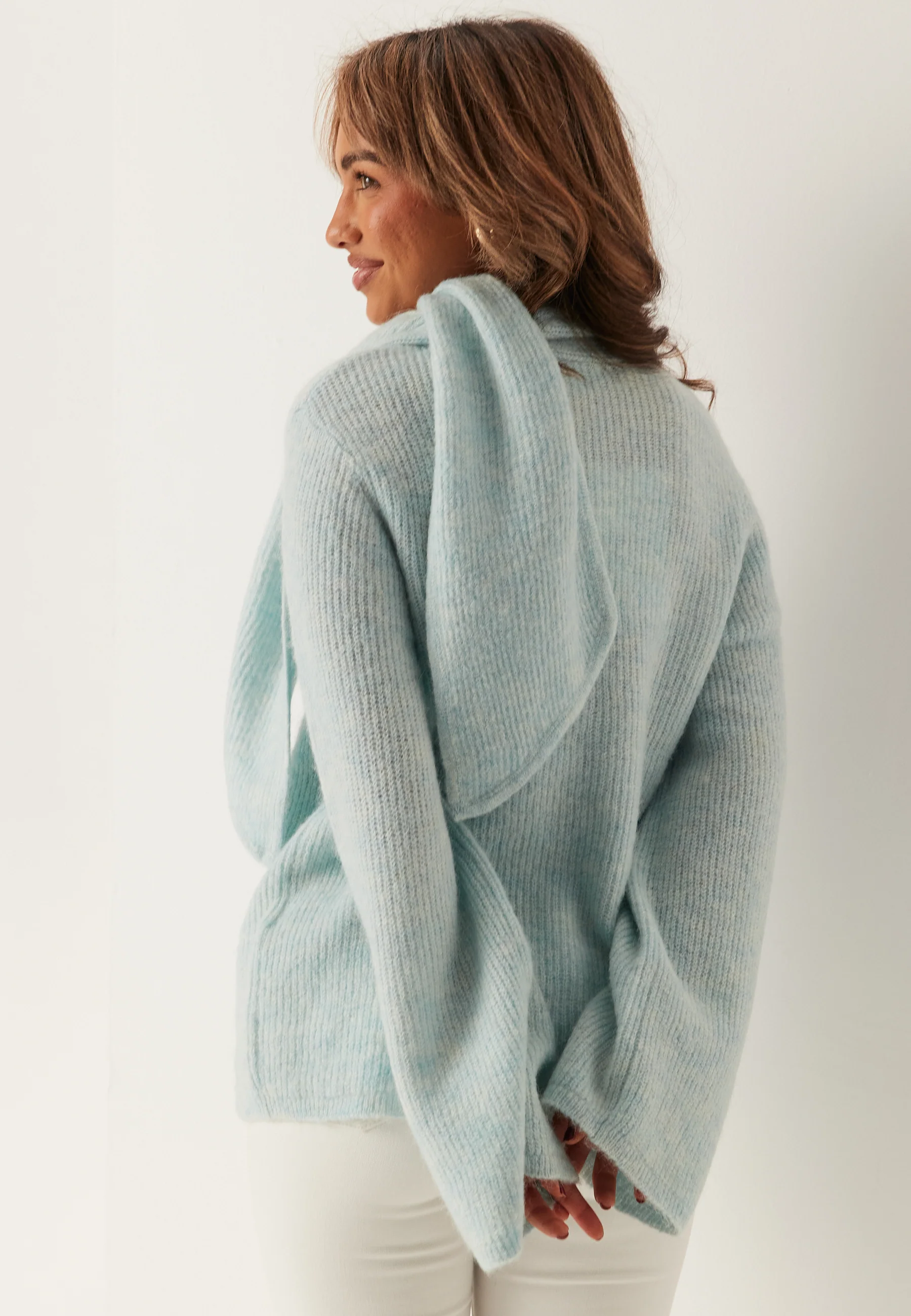 Slflulu Ls Bow Knit - Image 3