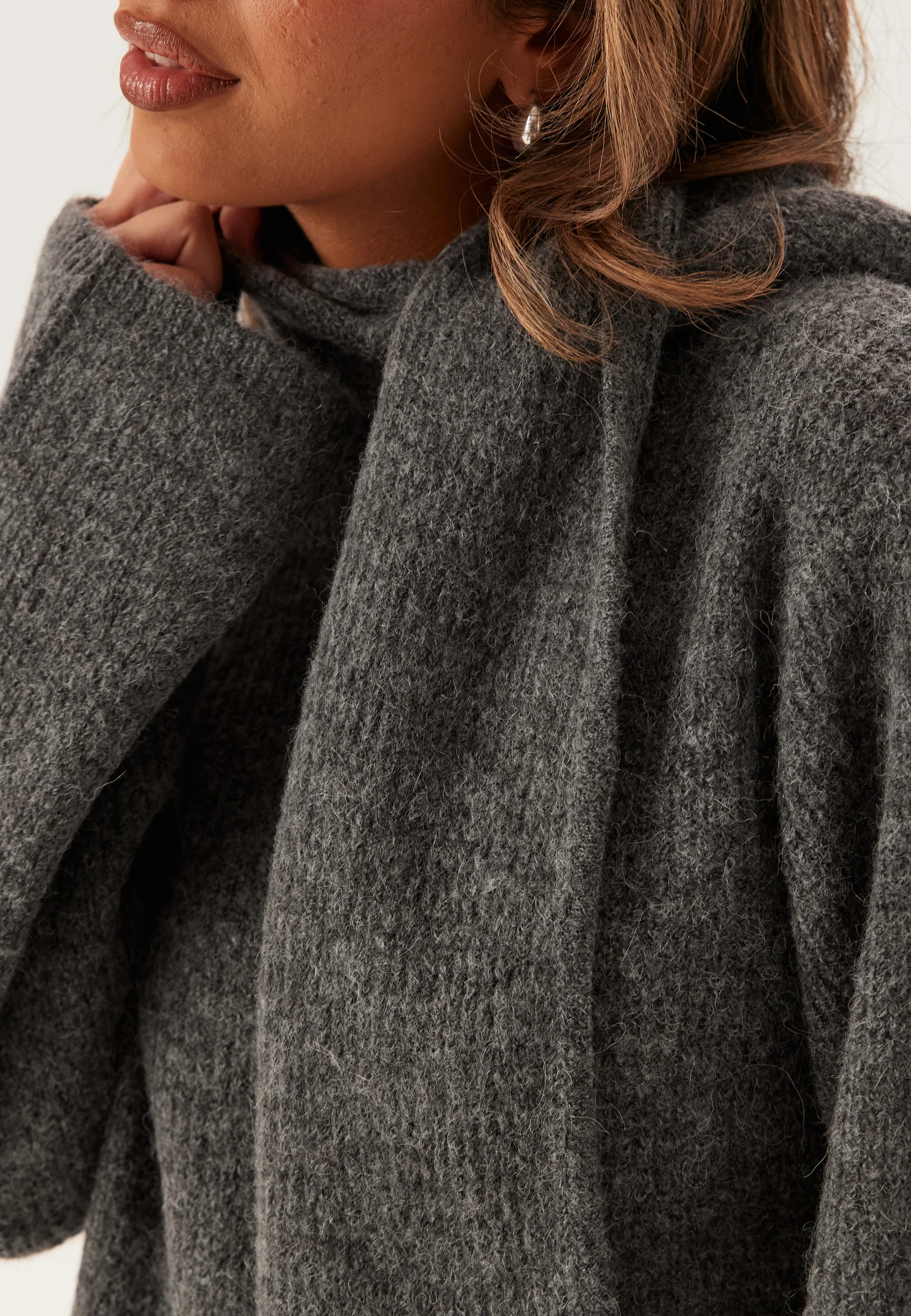 Slflulu Ls Bow Knit - Image 4