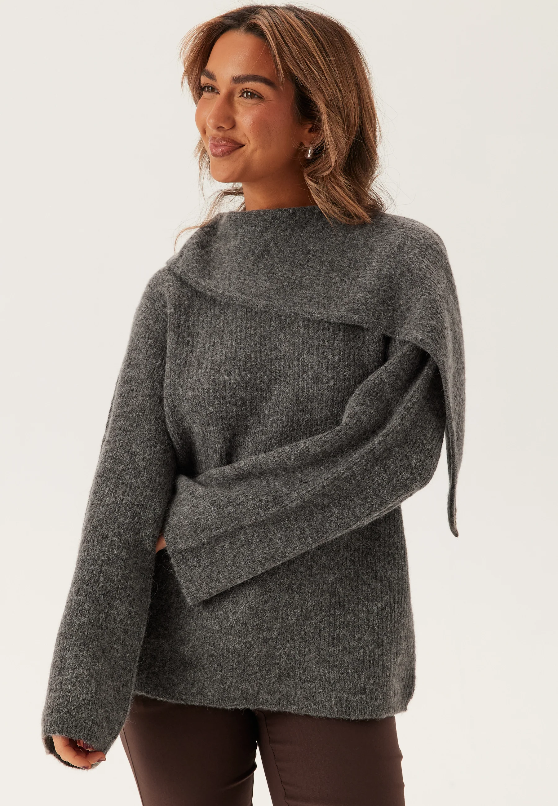 Slflulu Ls Bow Knit - Image 5