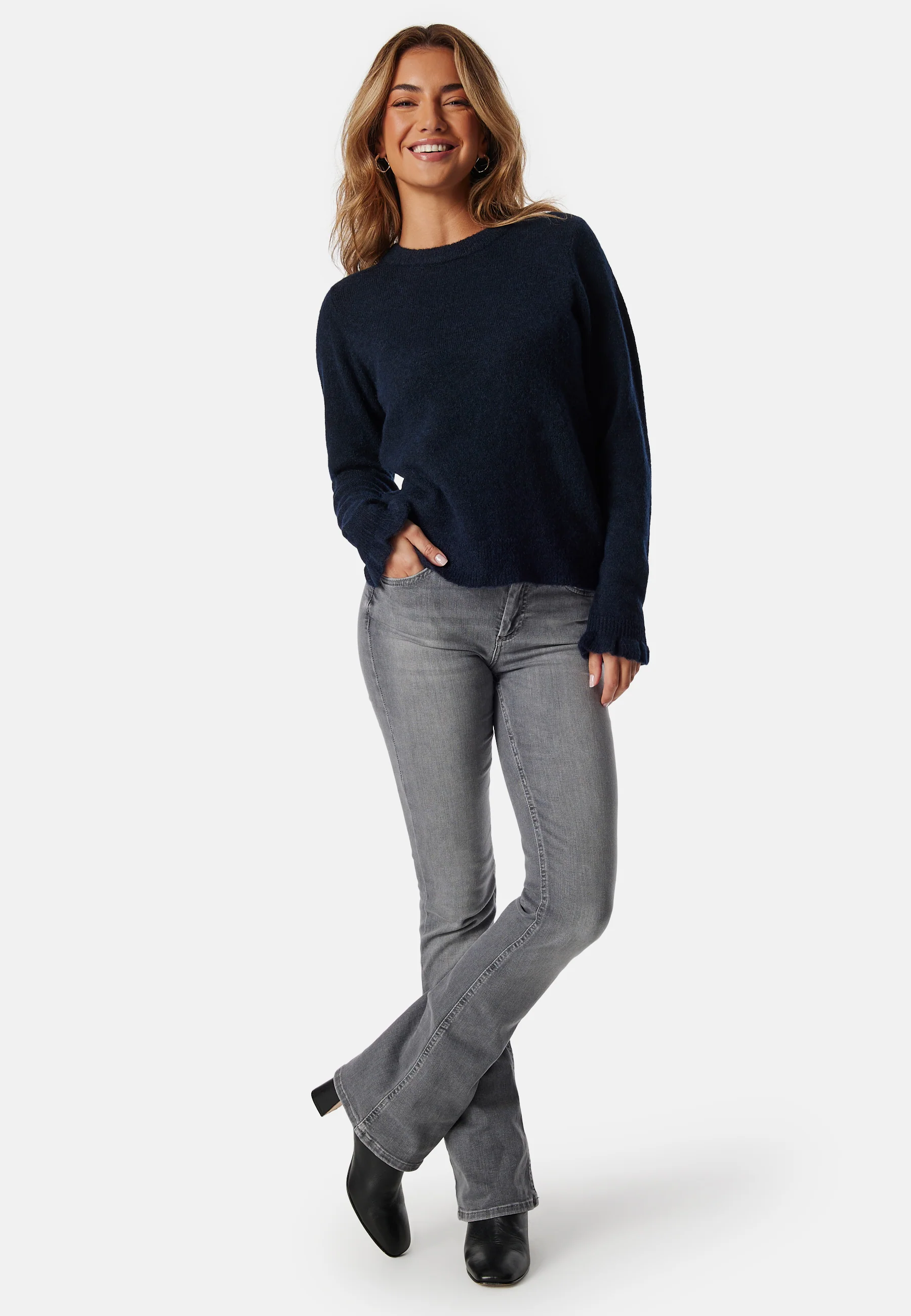 Slflulu Ls Knit Frill Cuff - Image 2