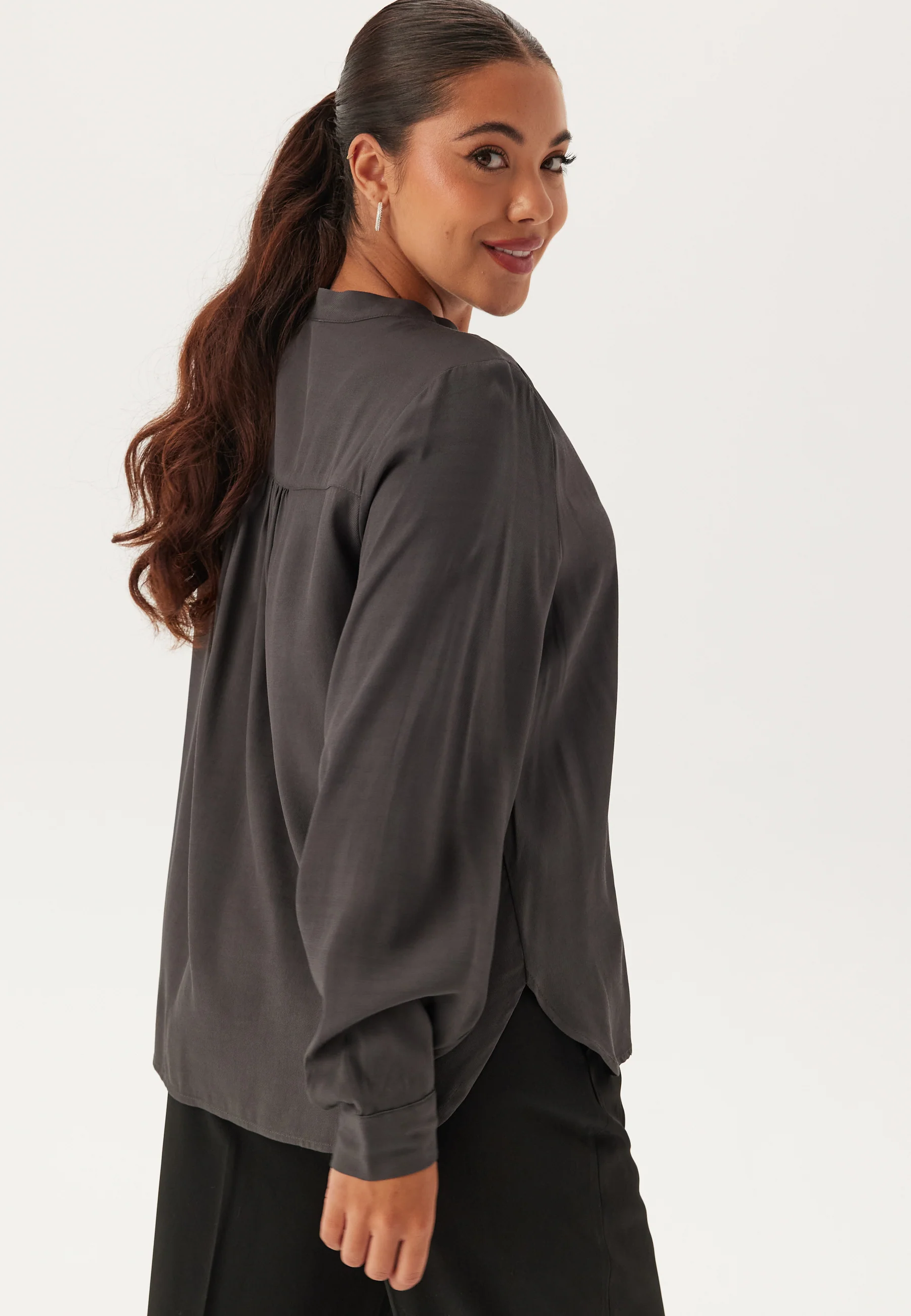 Slfmaddi Ls V-neck Top - Image 2