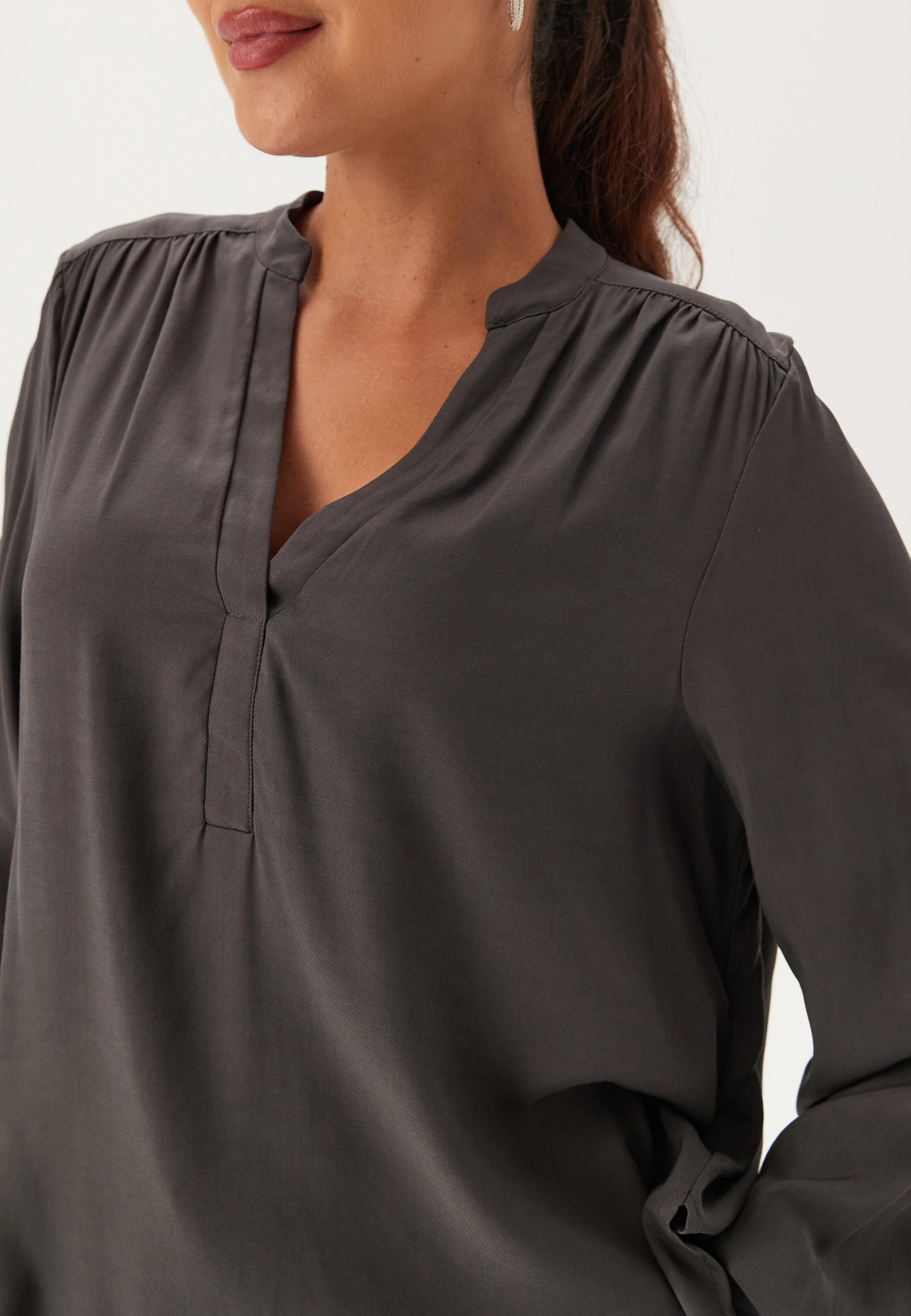 Slfmaddi Ls V-neck Top - Image 4