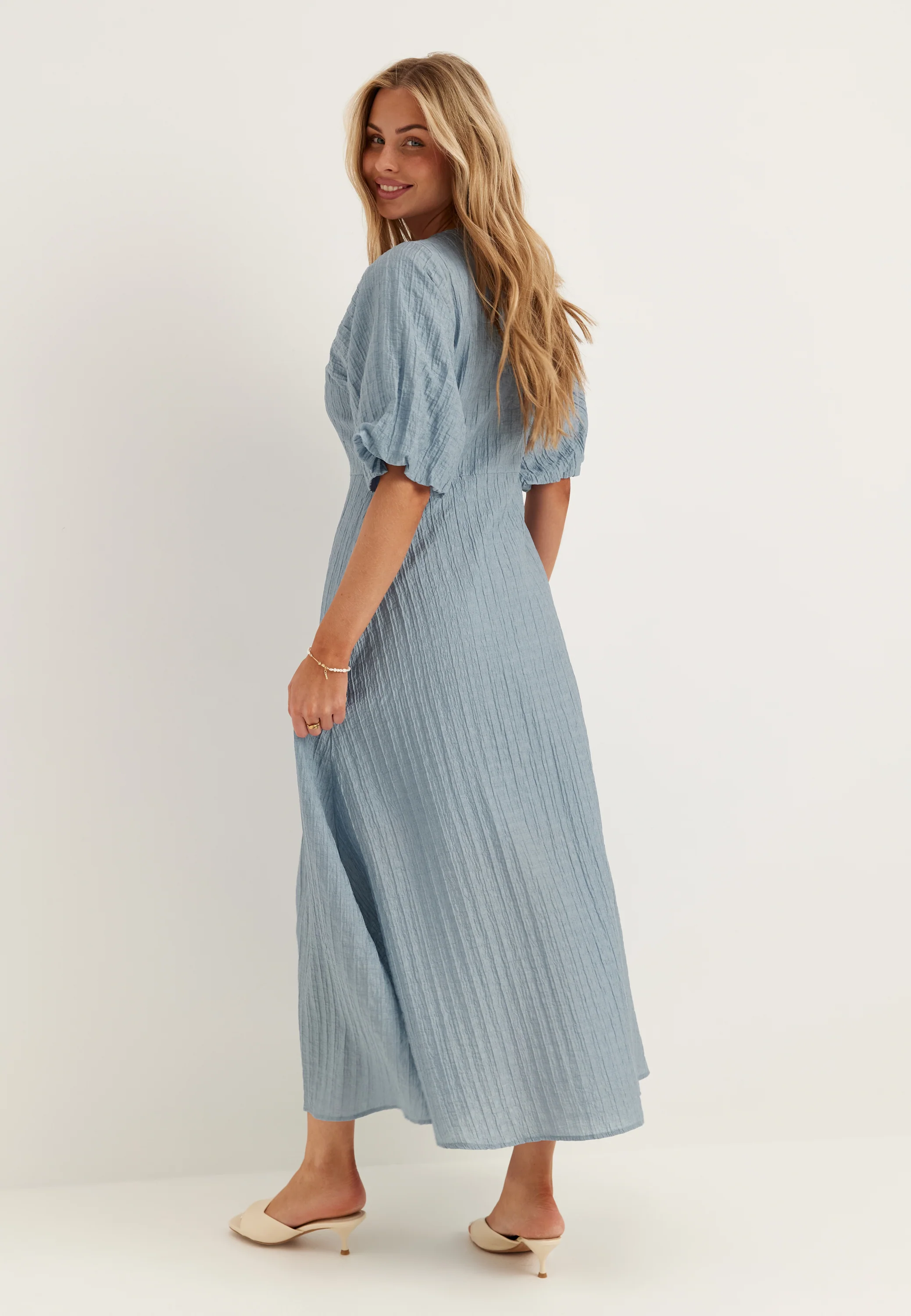 Slfmaddie Ss Closed Back Midi Dress - Image 2