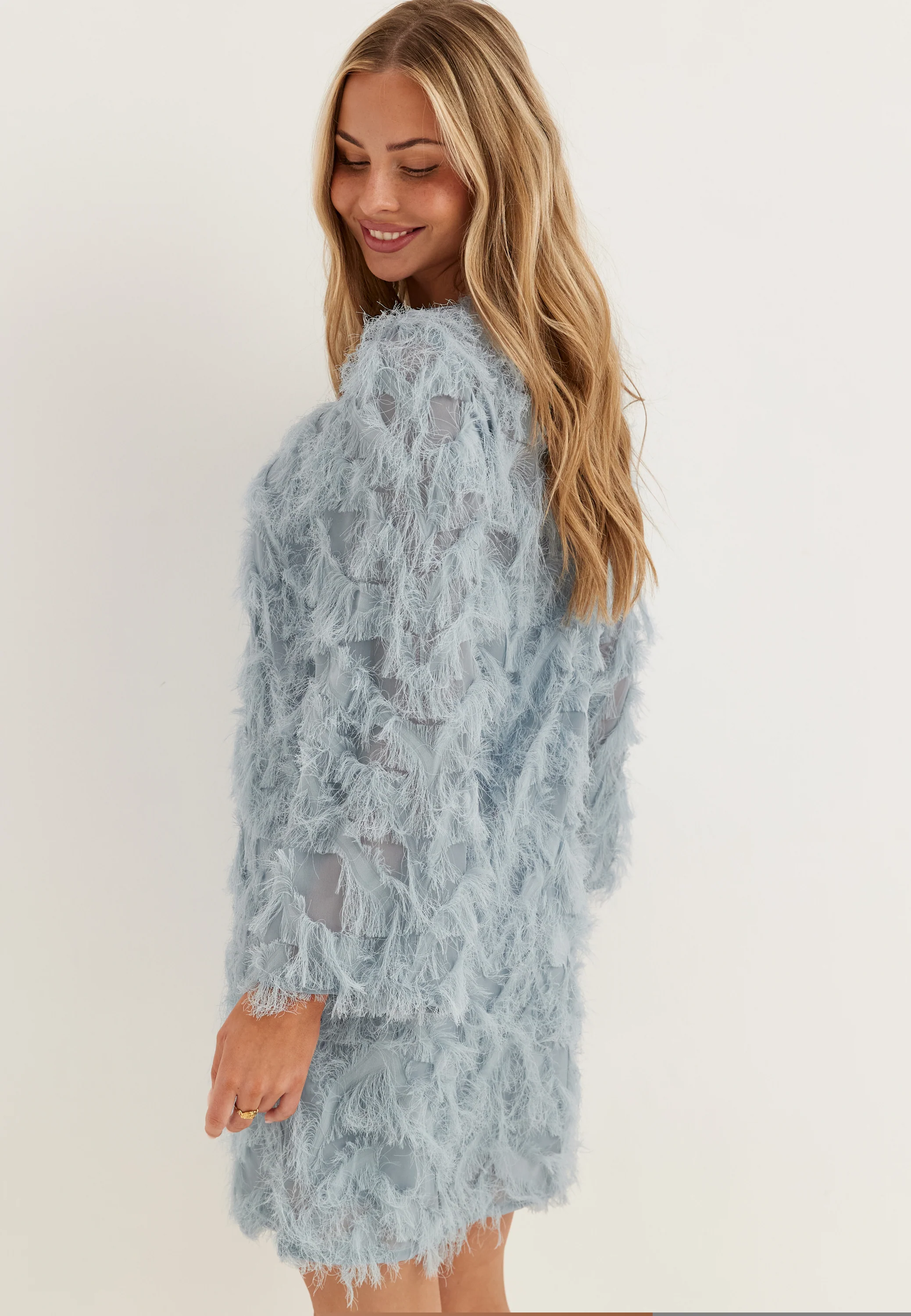 Slfmyline Relaxed Ls Boat Neck Dress - Image 2