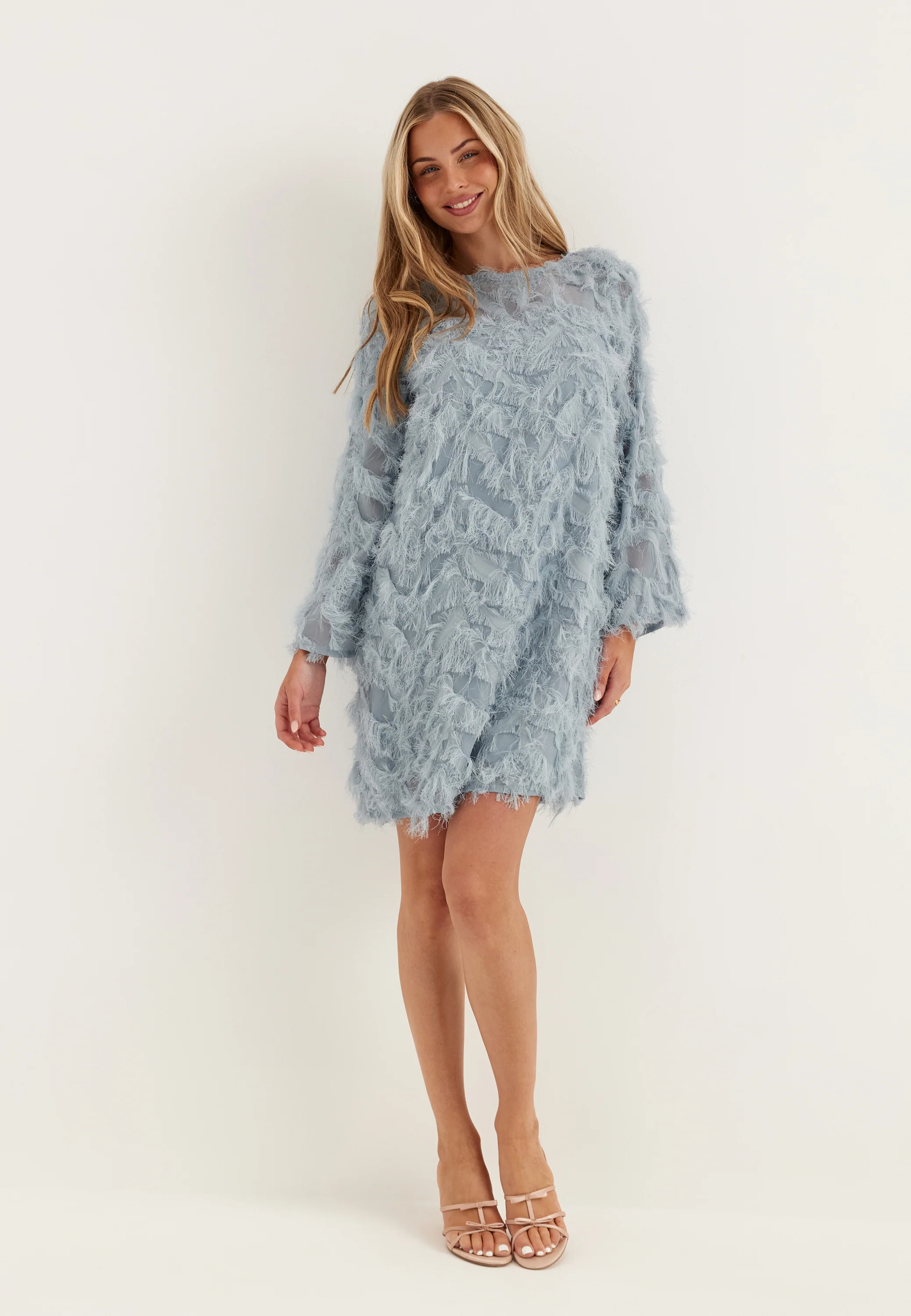 Slfmyline Relaxed Ls Boat Neck Dress - Image 4