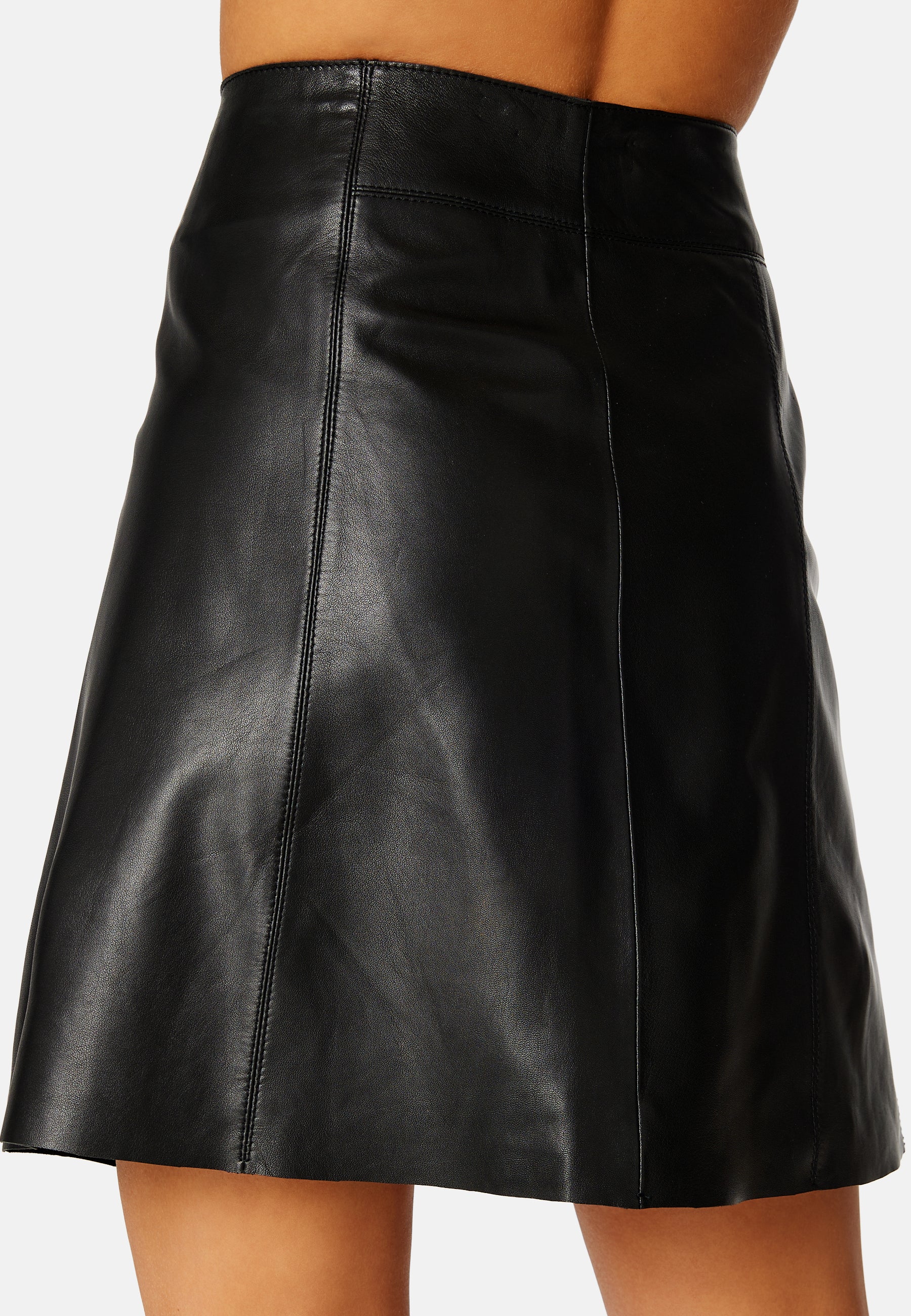 Slfnew Ibi Leather Skirt - Image 4