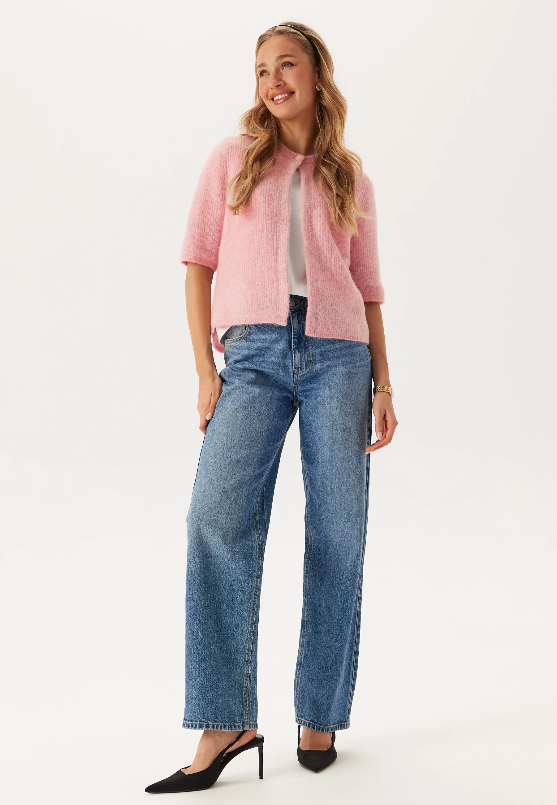 Slfsia Ras 2/4 Rib Knit Cardigan - Image 4