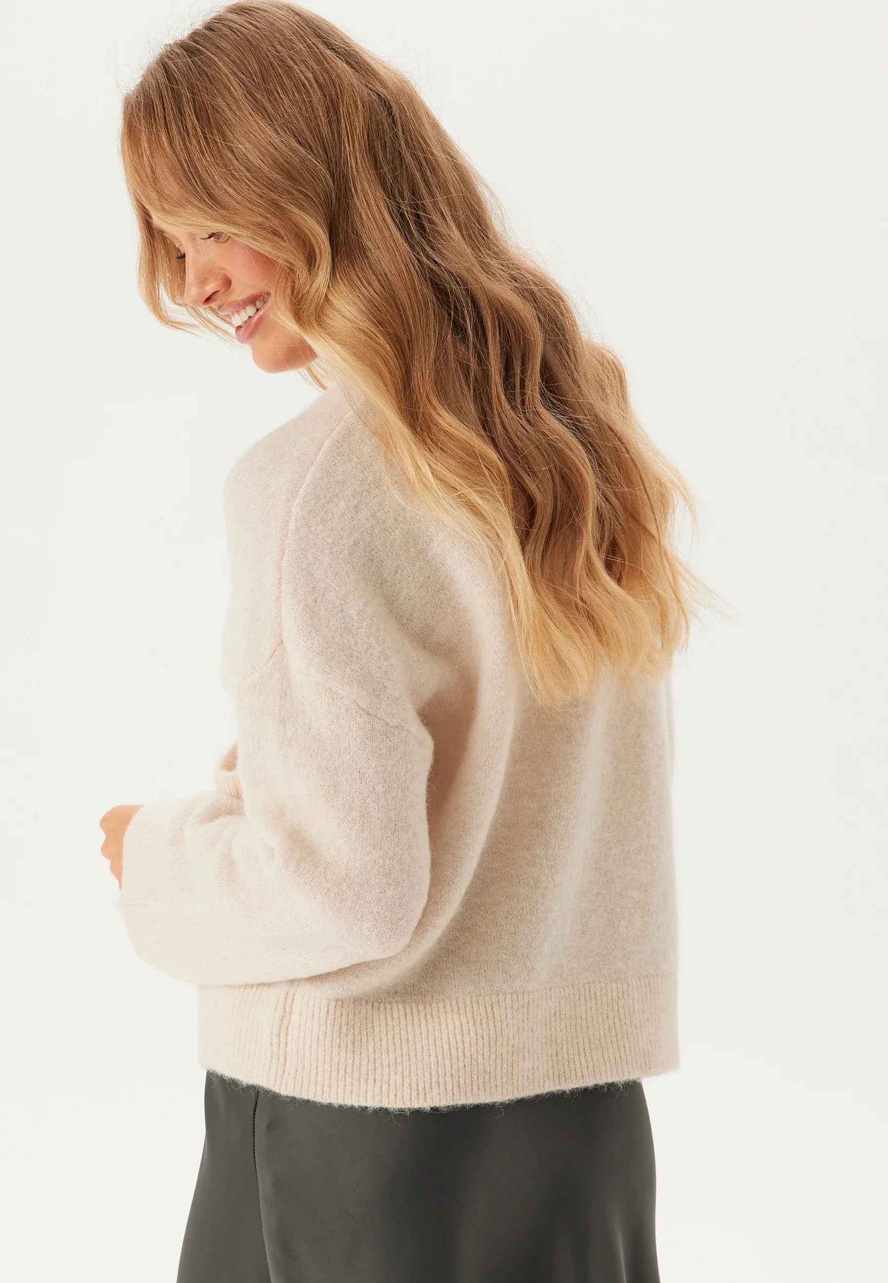 Slfsia Ras Ls Knit Zipper Card - Image 2