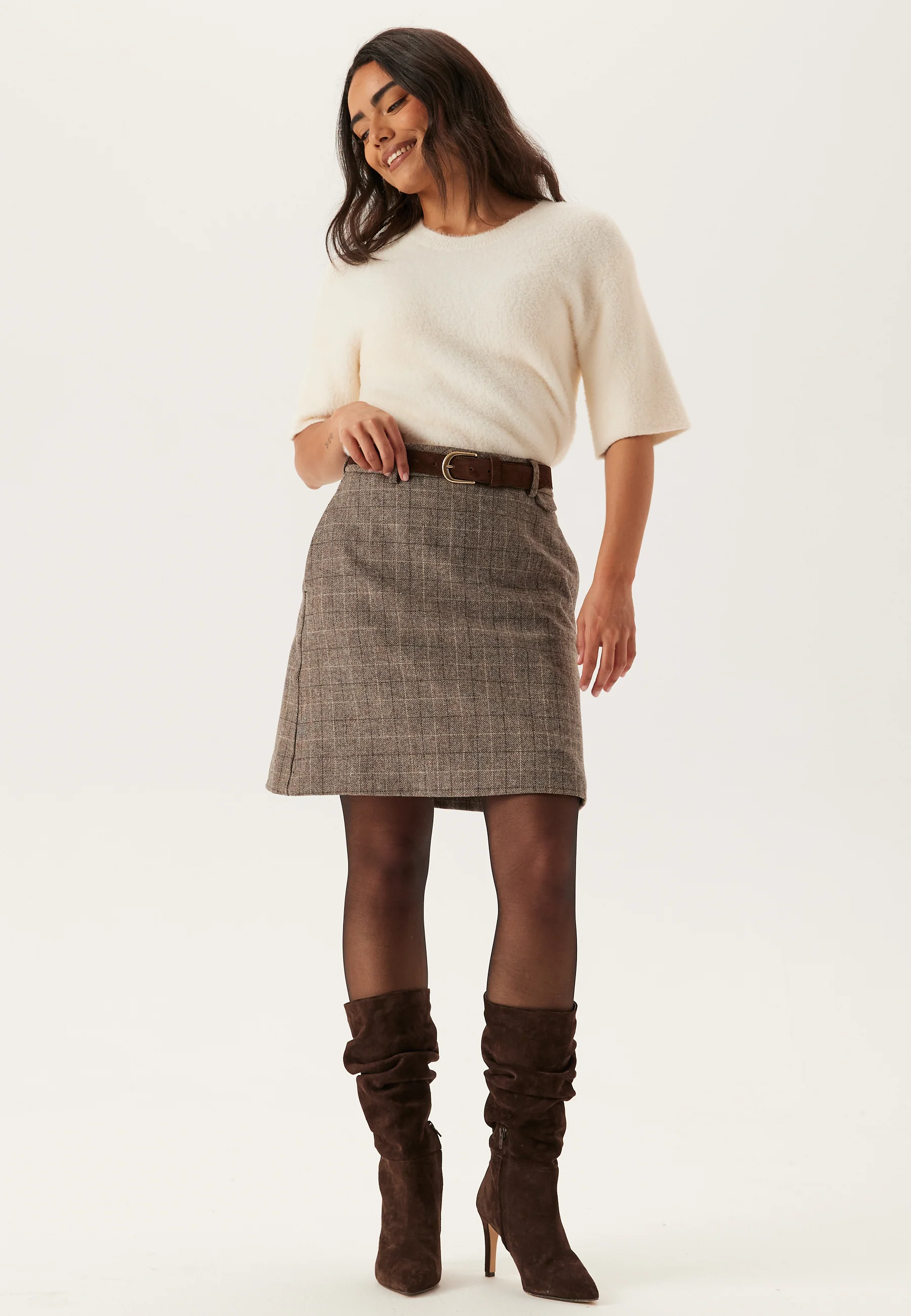 Slfsille Ula Short Hw Skirt - Image 3