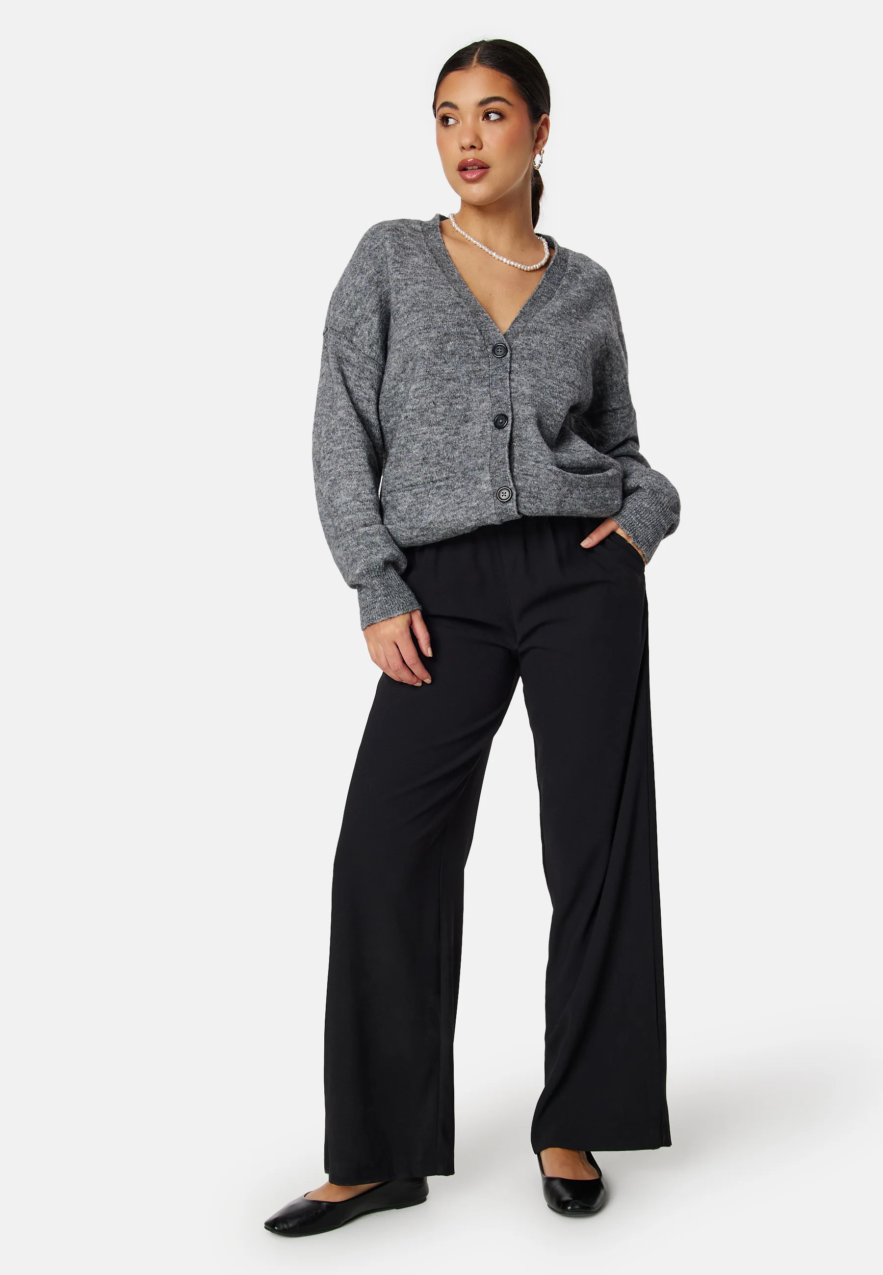 Slftinni-relaxed Mid Waist Wide Pant - Image 2