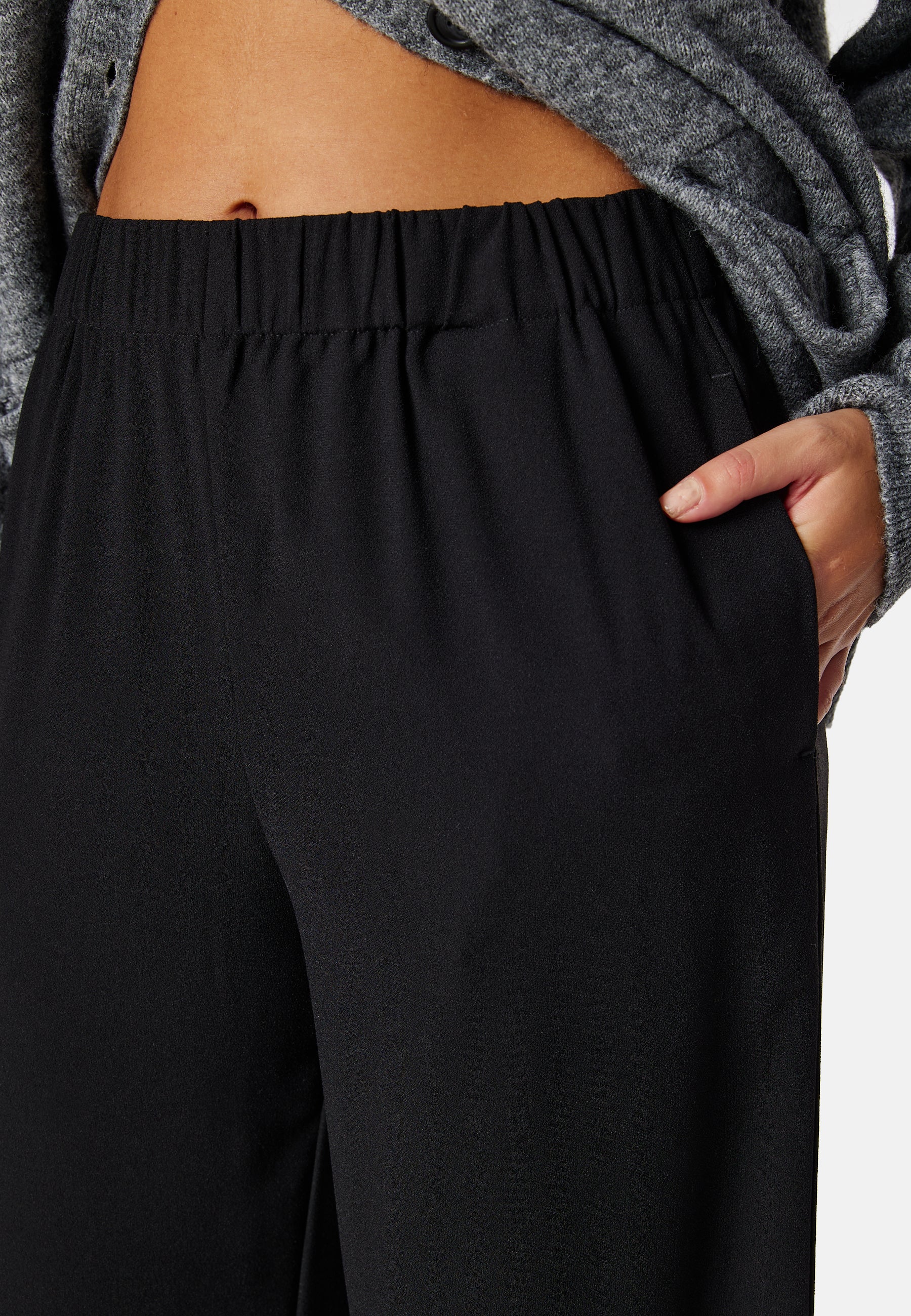 Slftinni-relaxed Mid Waist Wide Pant - Image 4