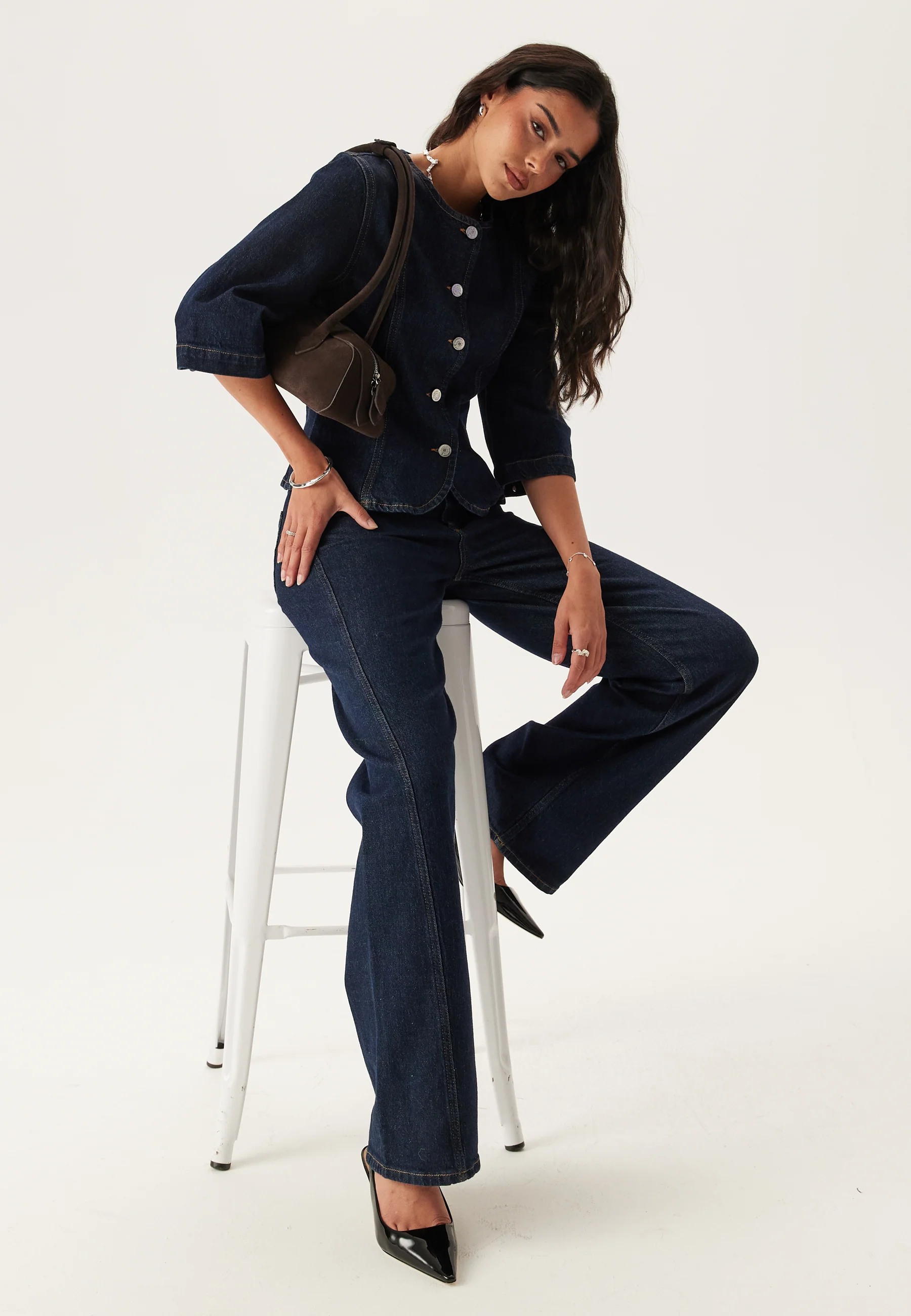 Slfvida-kori 3/4 SHORT DENIM J - Image 4