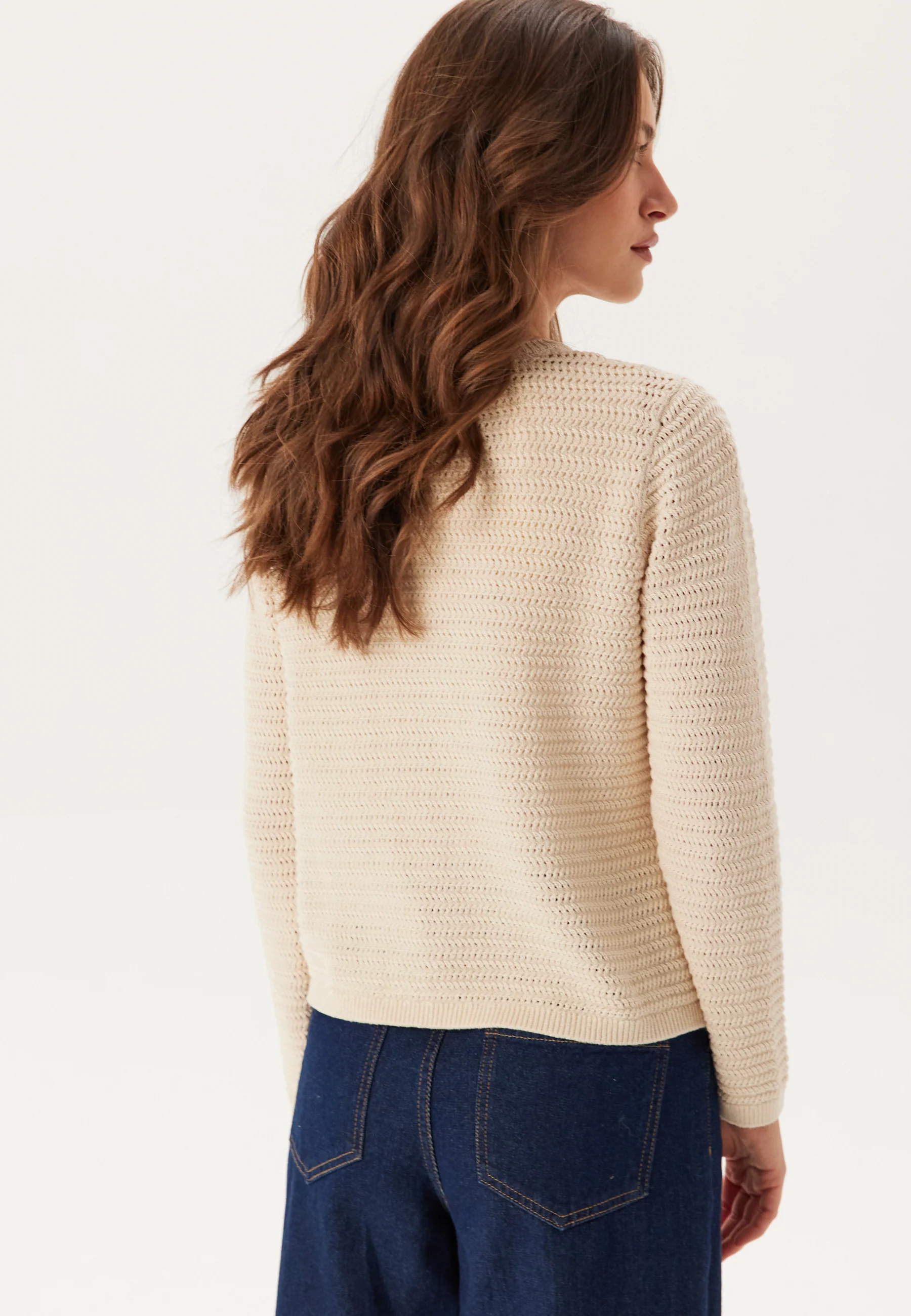 Slfvinna Ls Structure Knit Car - Image 2