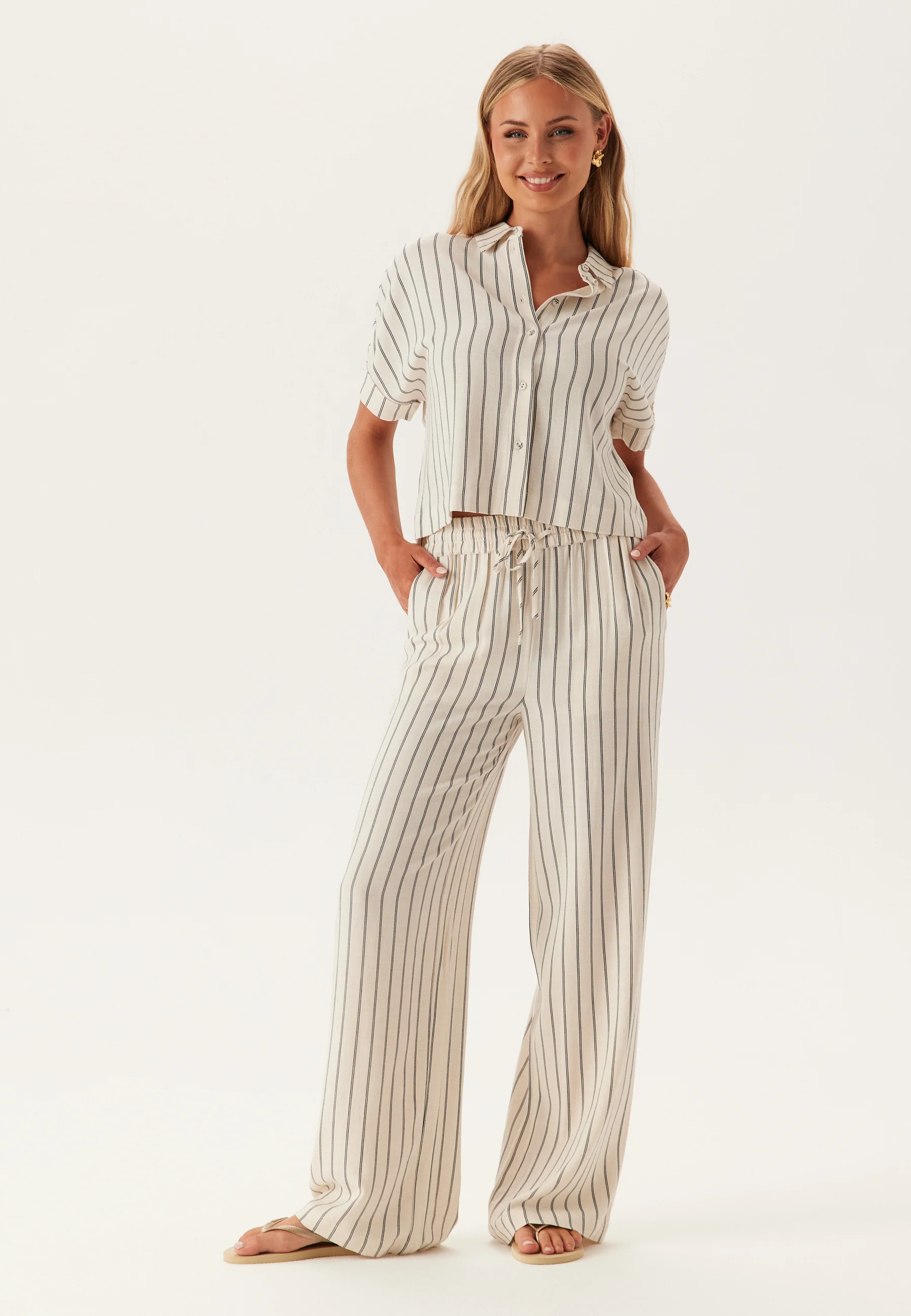 Slfviva Ss Striped Cropped Sun - Image 4