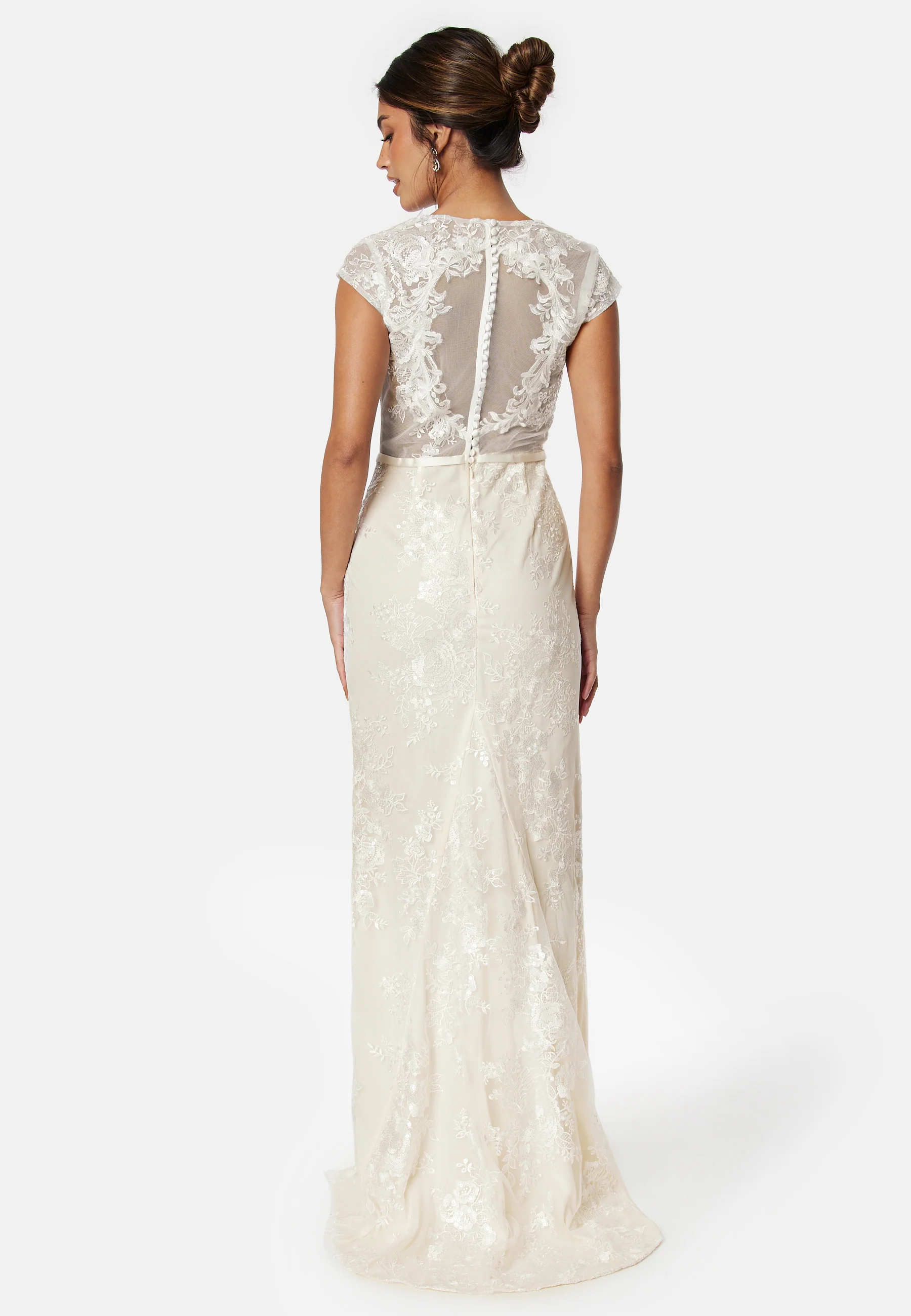 Slit Lace Wedding Gown - Image 4
