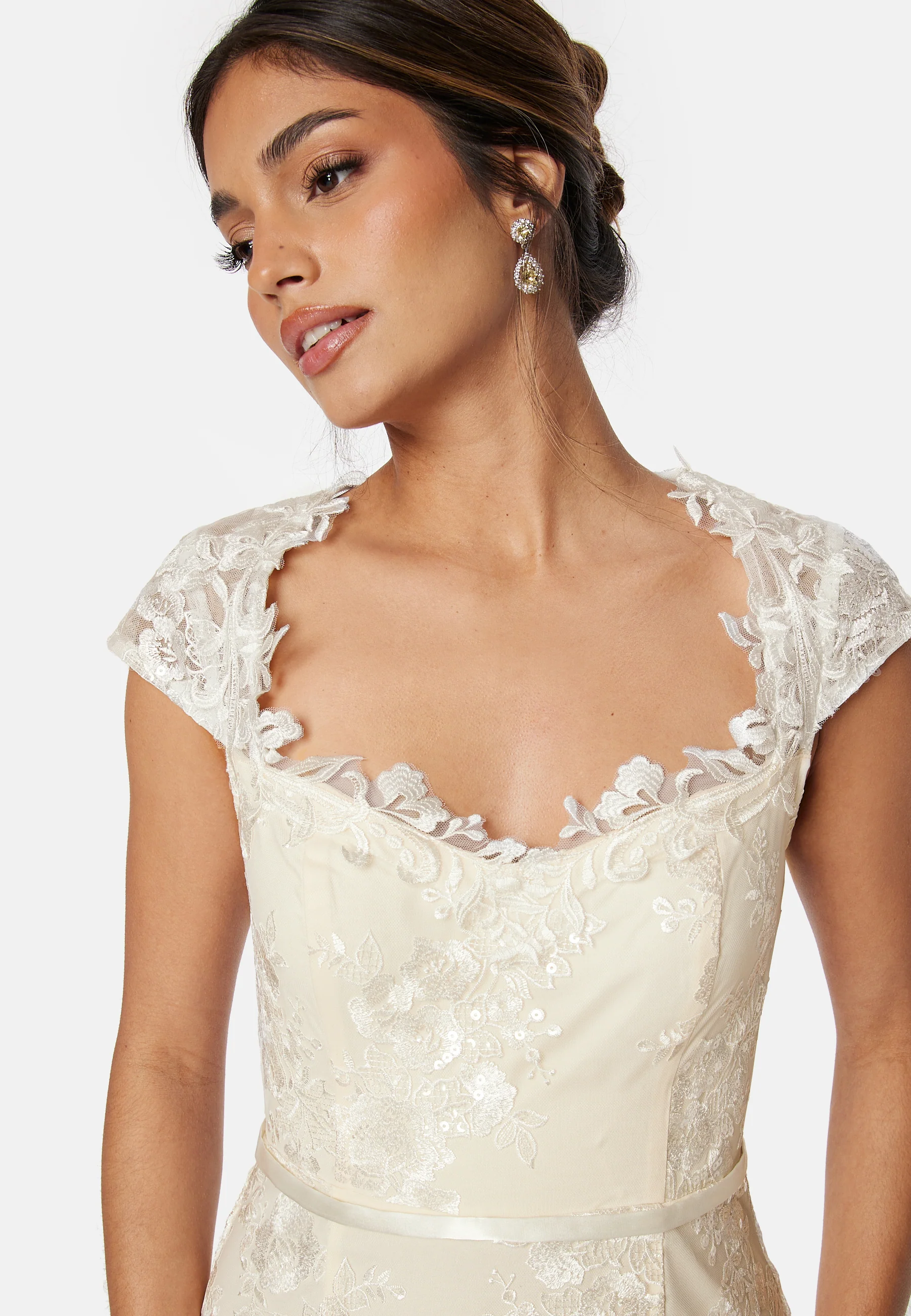 Slit Lace Wedding Gown - Image 6