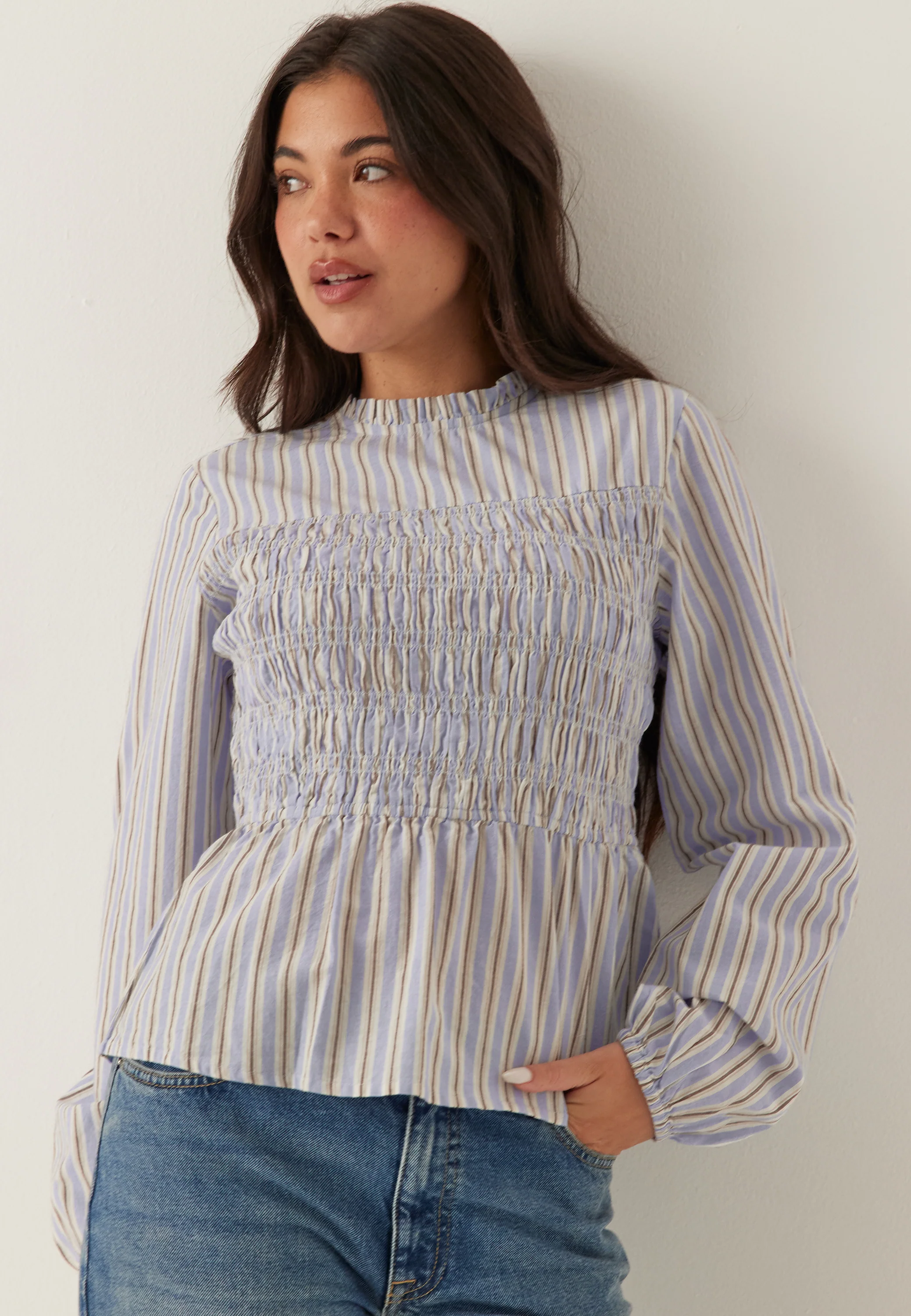 Smock Cotton Blouse - Image 2