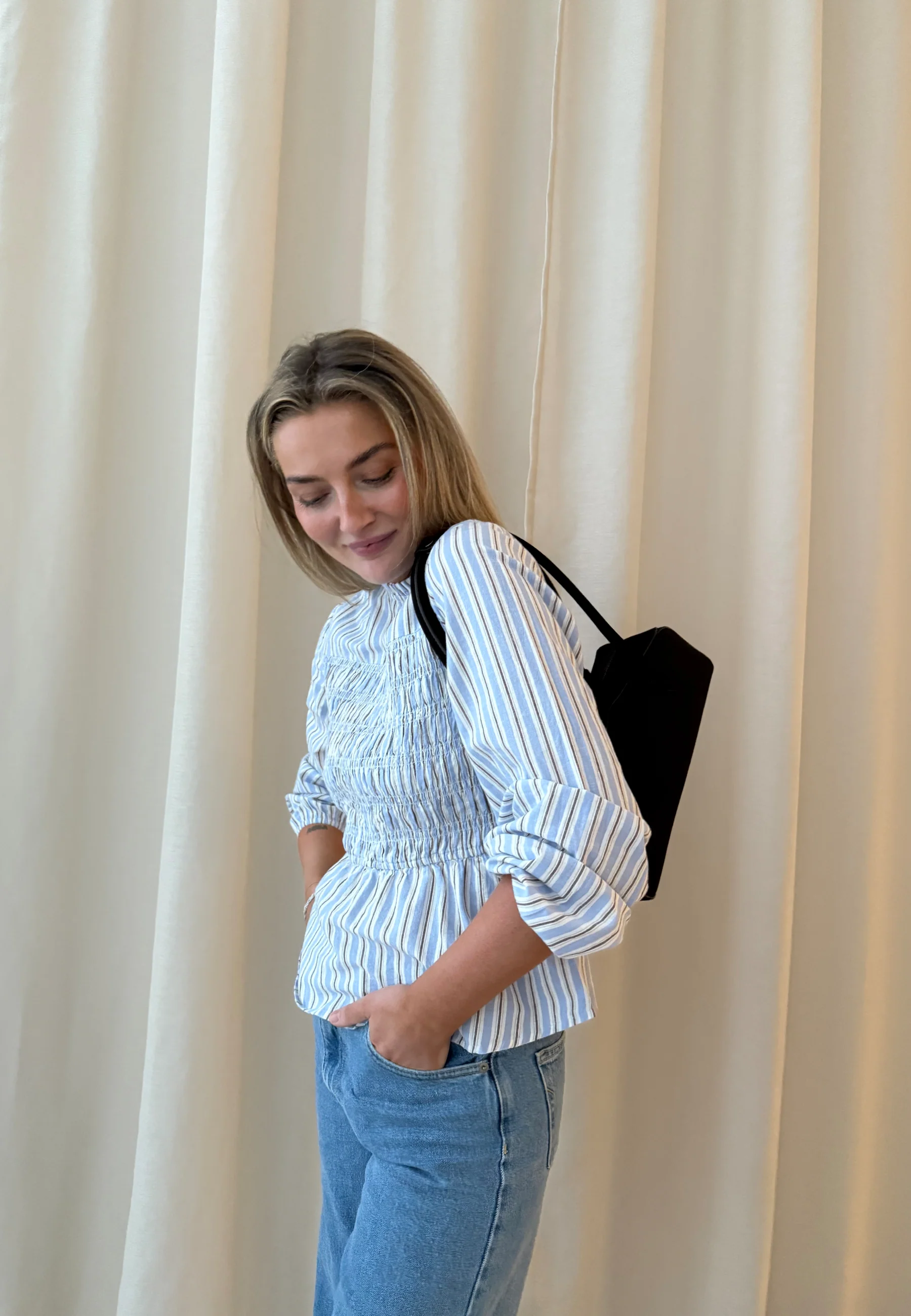 Smock Cotton Blouse - Image 6
