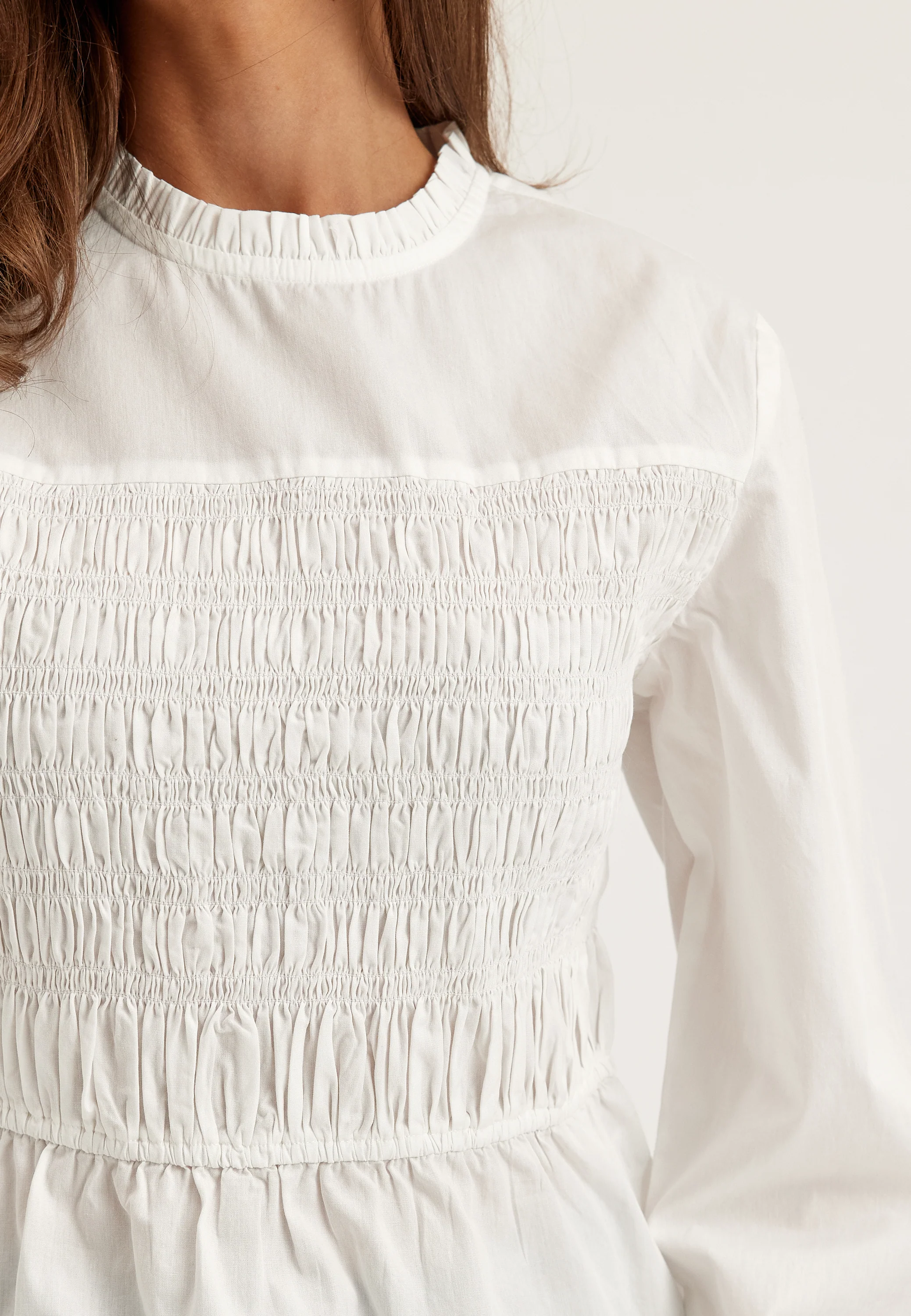 Smock Cotton Blouse - Image 6