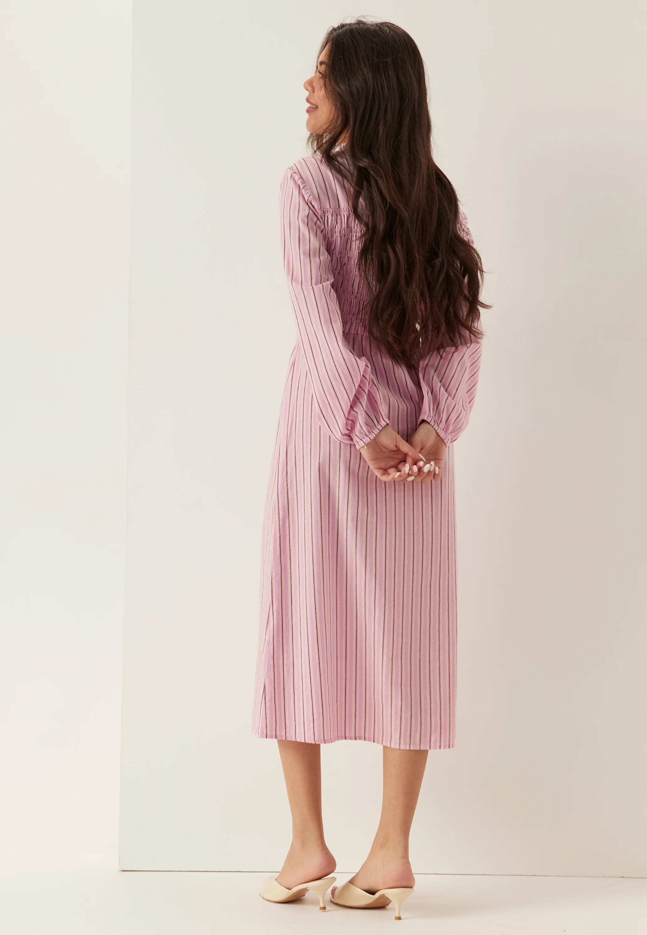 Smock Cotton Dress - Image 3