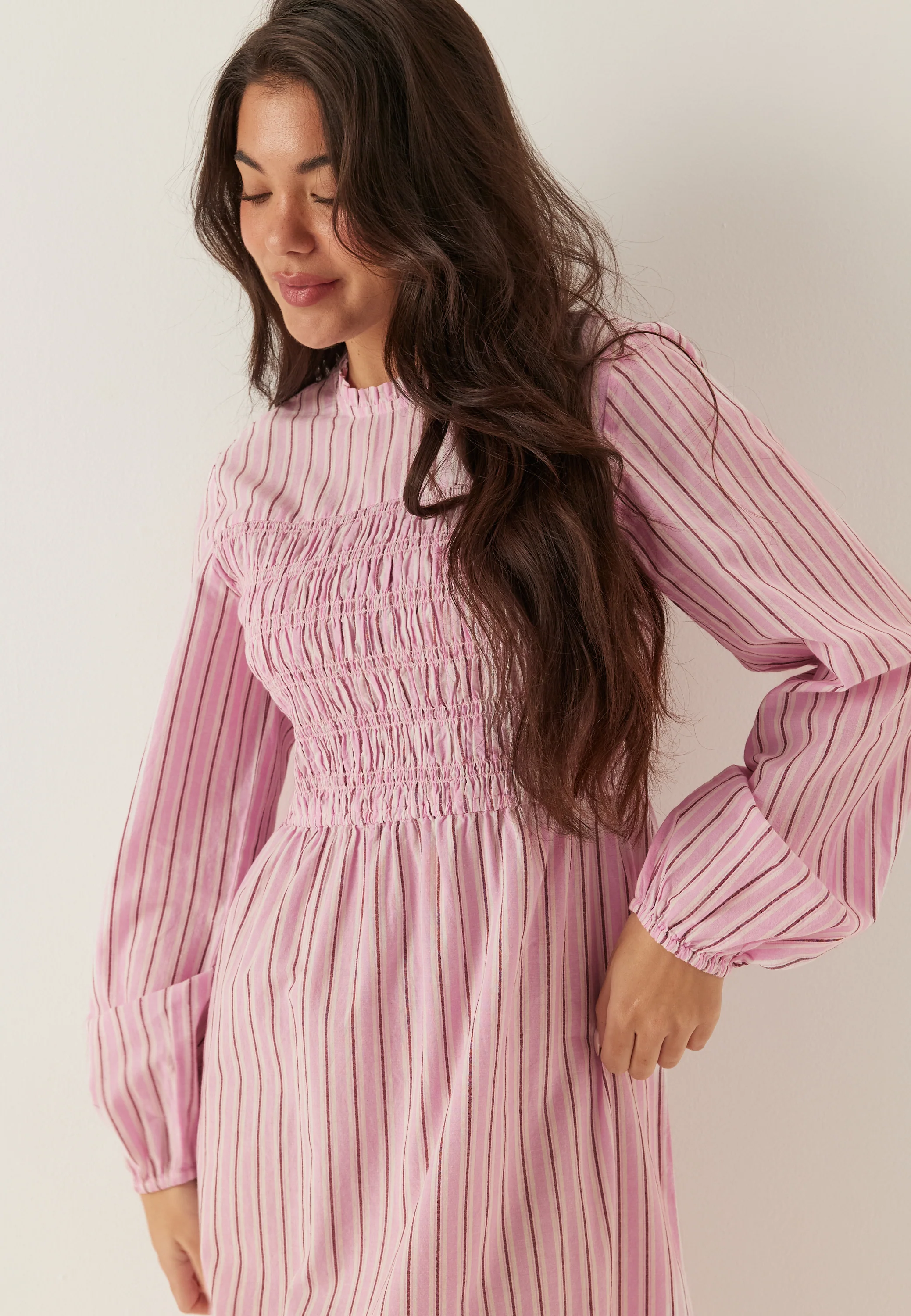Smock Cotton Dress - Image 5