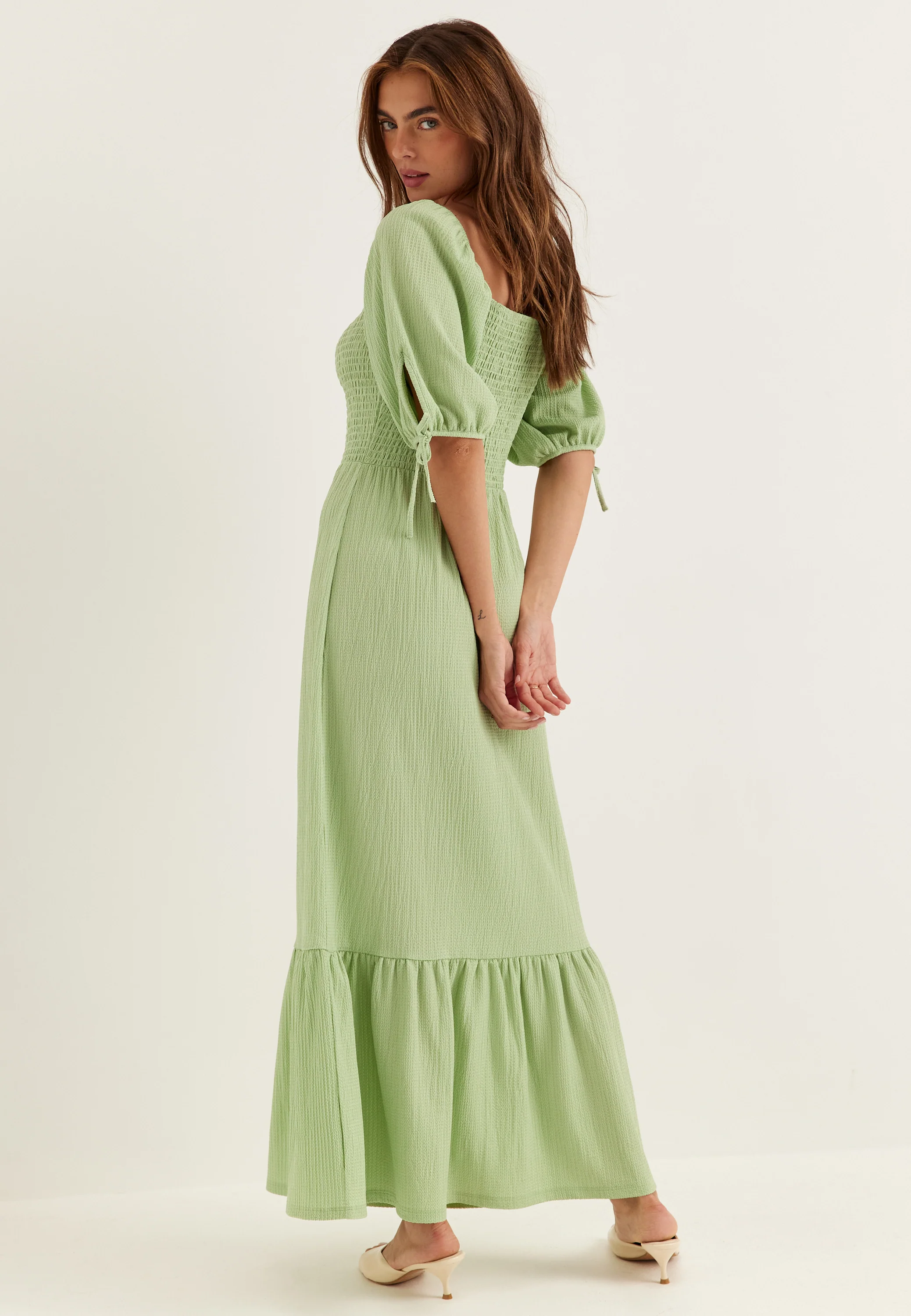 Smock Maxi Dress - Image 3