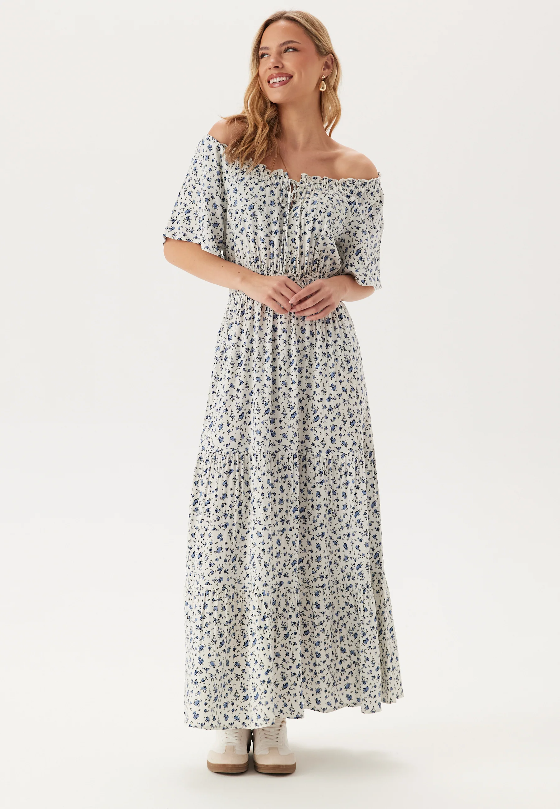 Smock Maxi Viscose Dress - Image 3