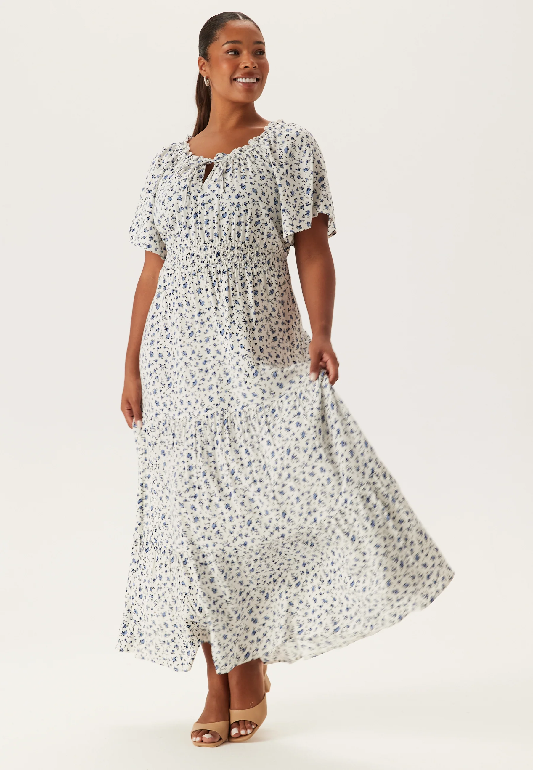 Smock Maxi Viscose Dress - Image 7